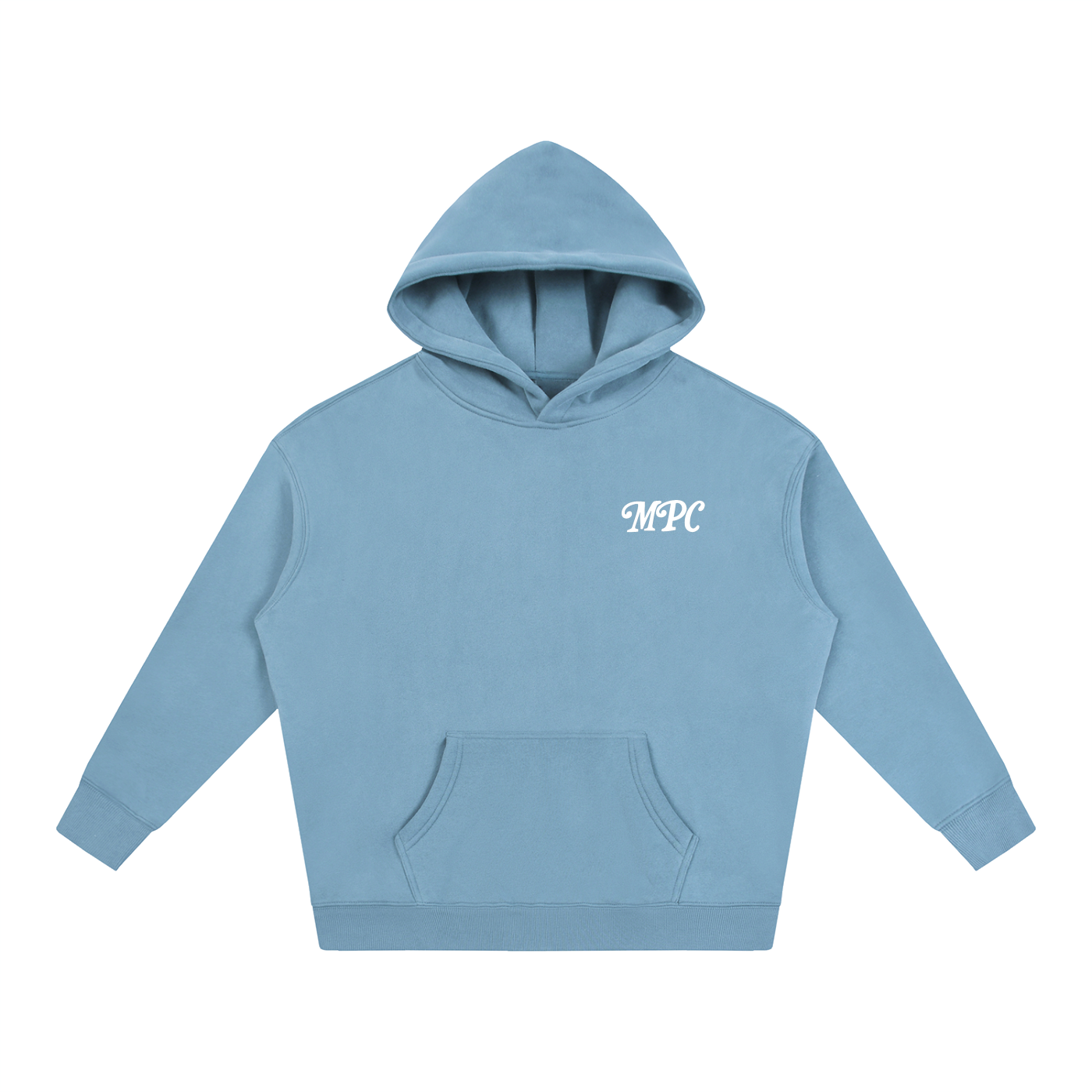 Only At McCarren (Simple White) Oversize Fleeced Hoodie