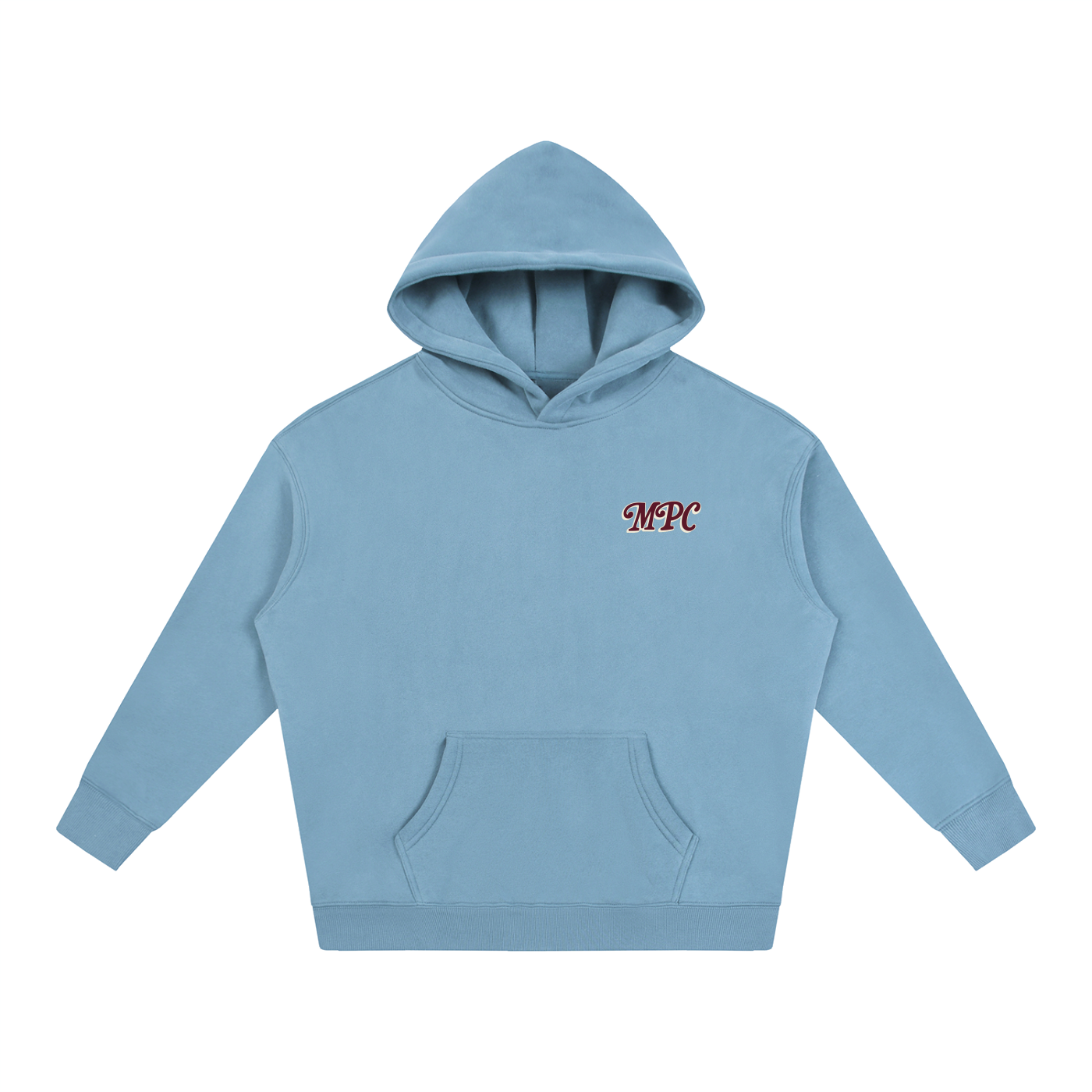 Only At McCarren (Maroon Lettering) Oversize Fleeced Hoodie
