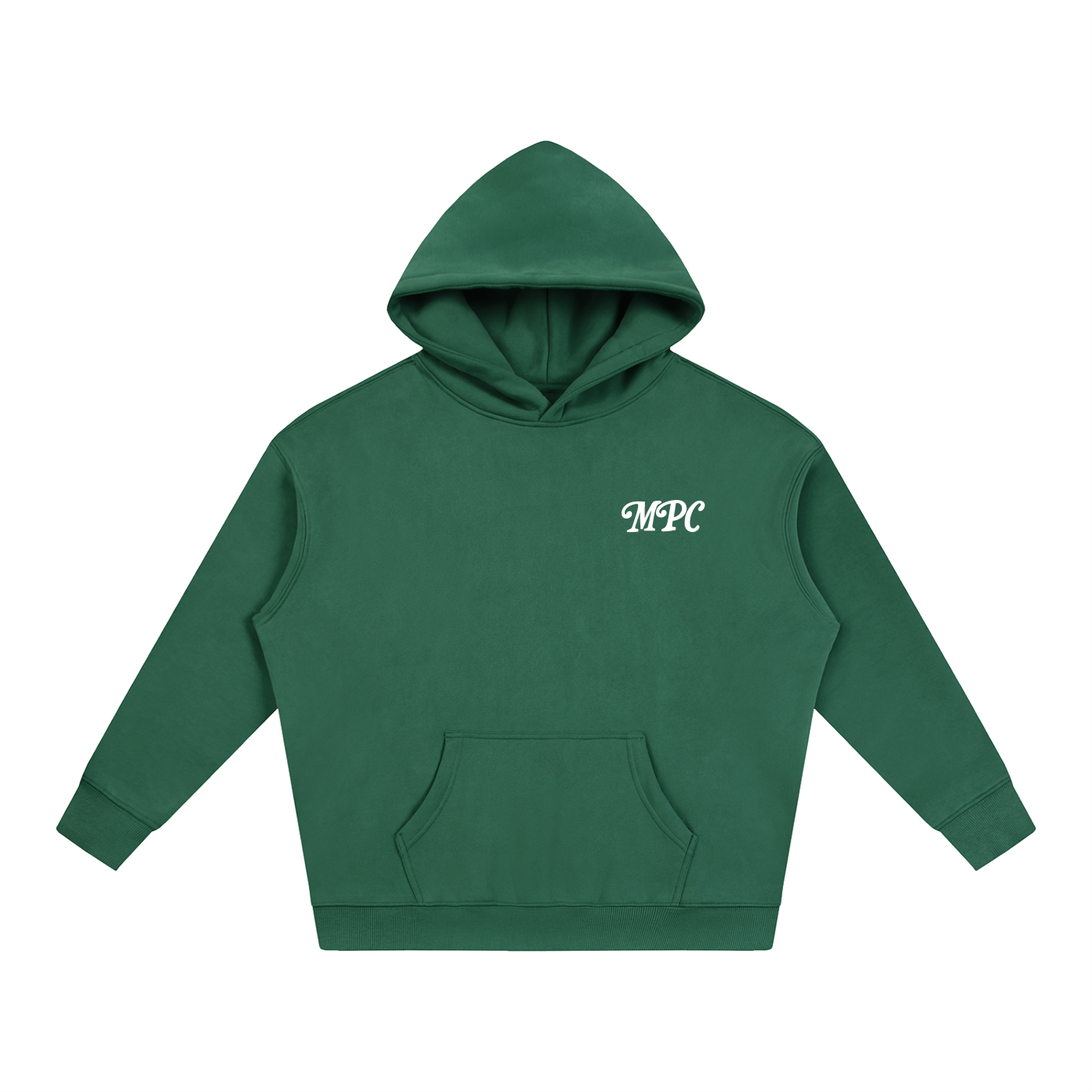 Only At McCarren (Simple White) Oversize Fleeced Hoodie
