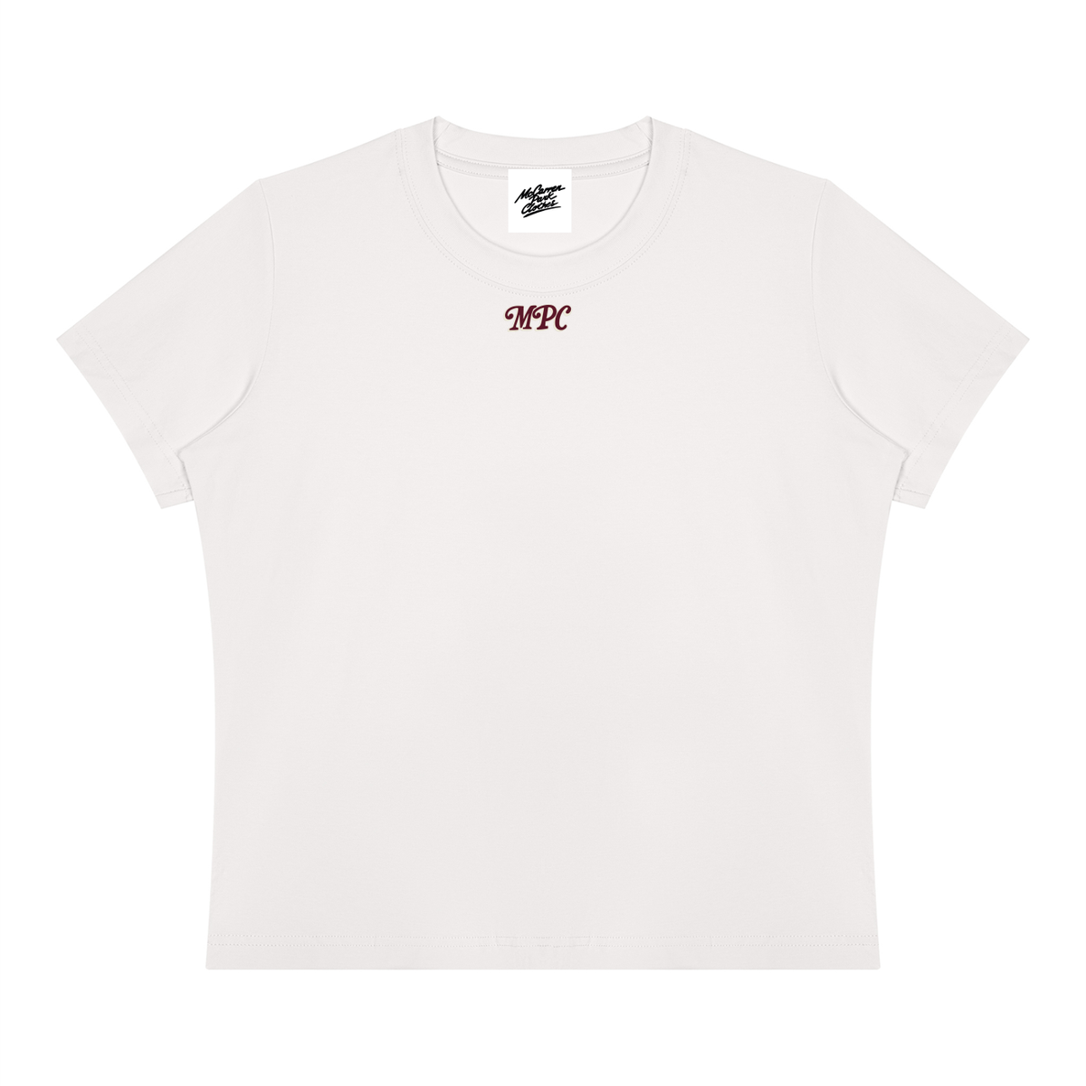 Only at McCarren Park (Maroon Lettering) Women's Sorona Crewneck T-Shirt