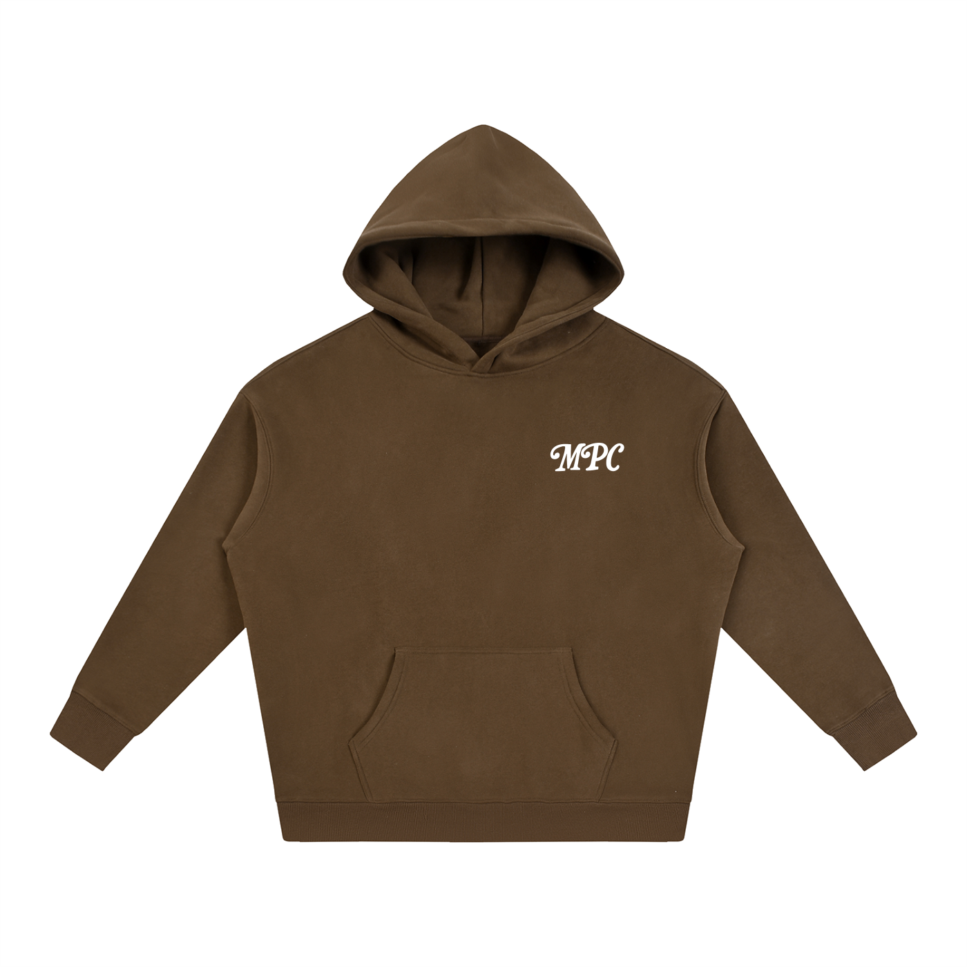 Only At McCarren (Simple White) Oversize Fleeced Hoodie
