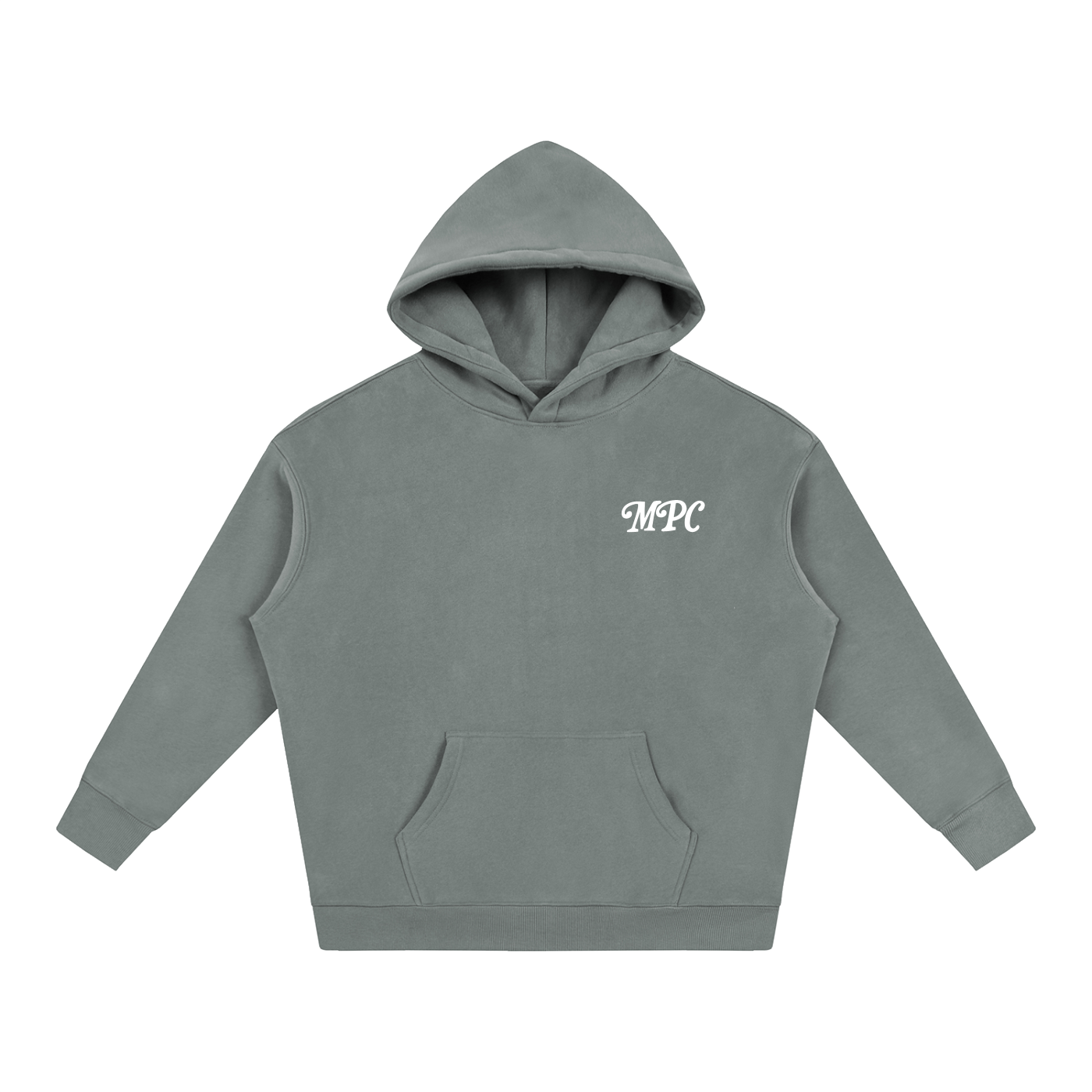 Only At McCarren (Simple White) Oversize Fleeced Hoodie