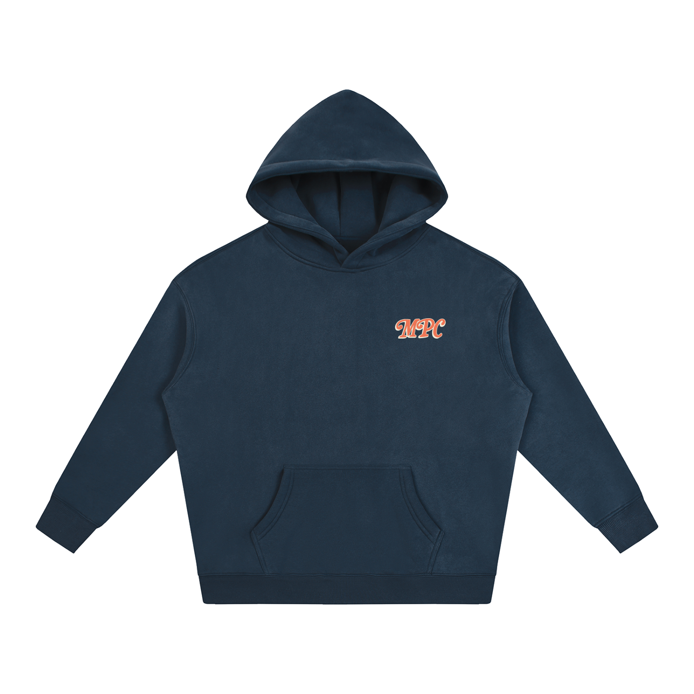 Only At McCarren (Orange) Oversize Fleeced Hoodie