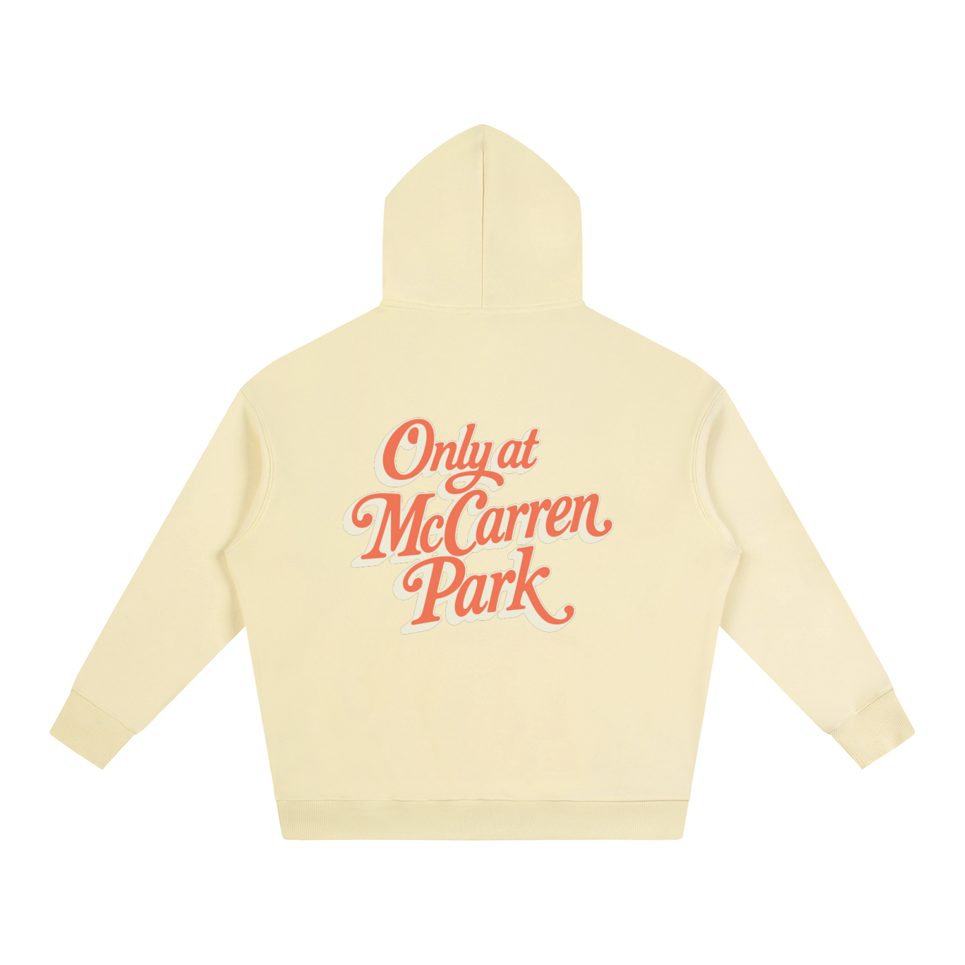 Only At McCarren (Orange) Oversize Fleeced Hoodie