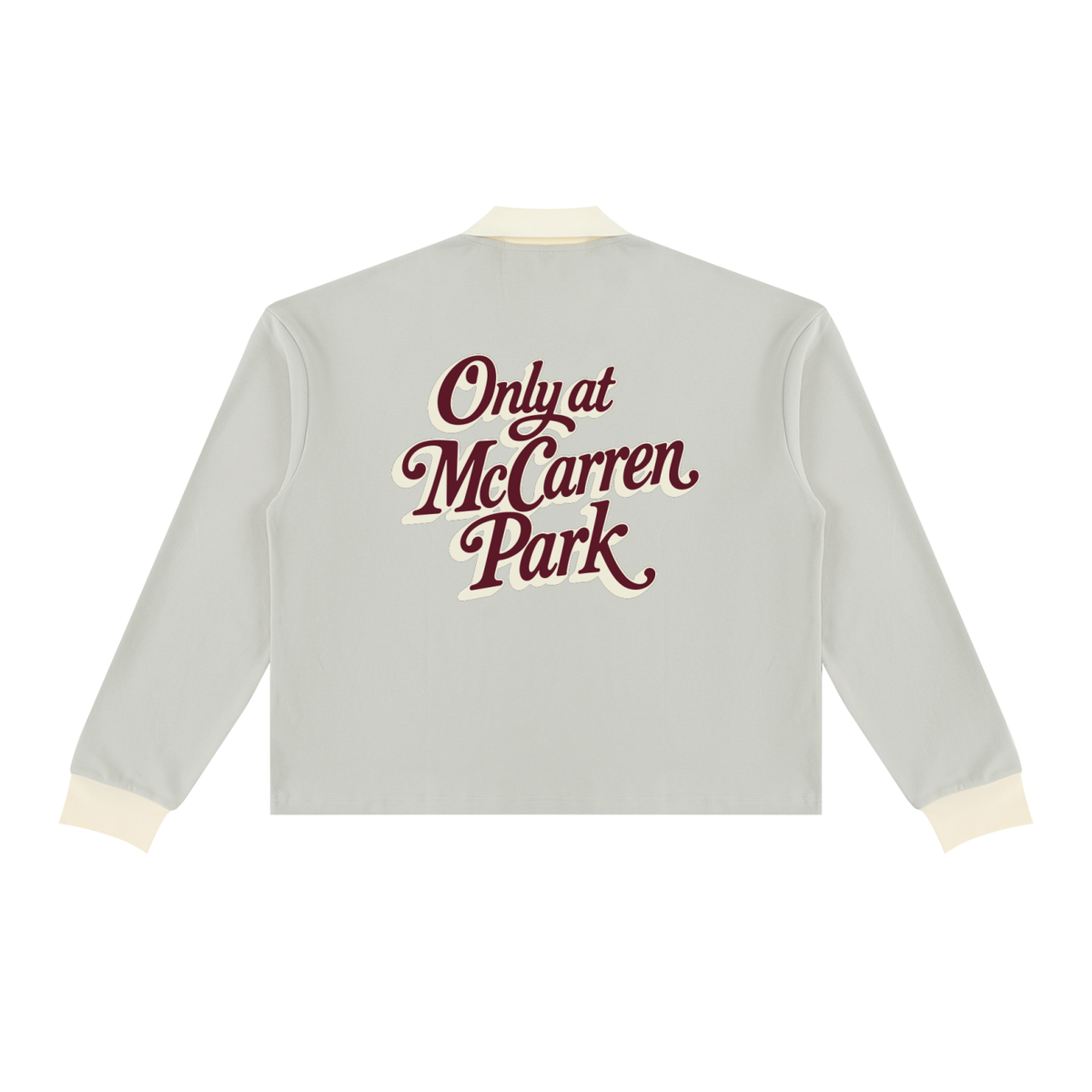 Only at McCarren (Maroon Lettering) Baseball Long Sleeve Sweatshirt