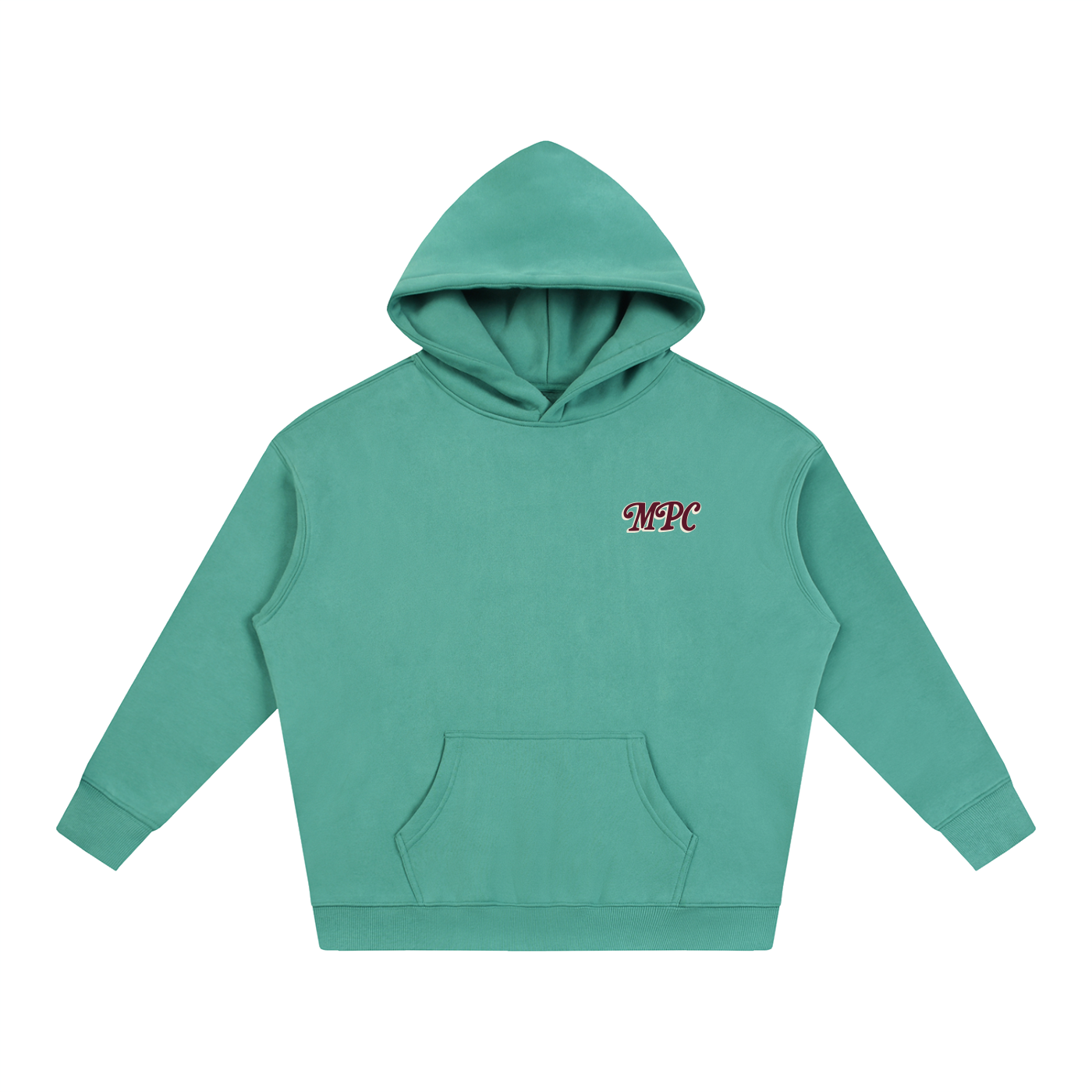 Only At McCarren (Maroon Lettering) Oversize Fleeced Hoodie