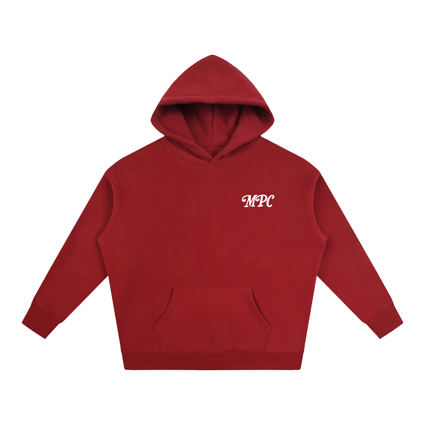 Only At McCarren (Simple White) Oversize Fleeced Hoodie
