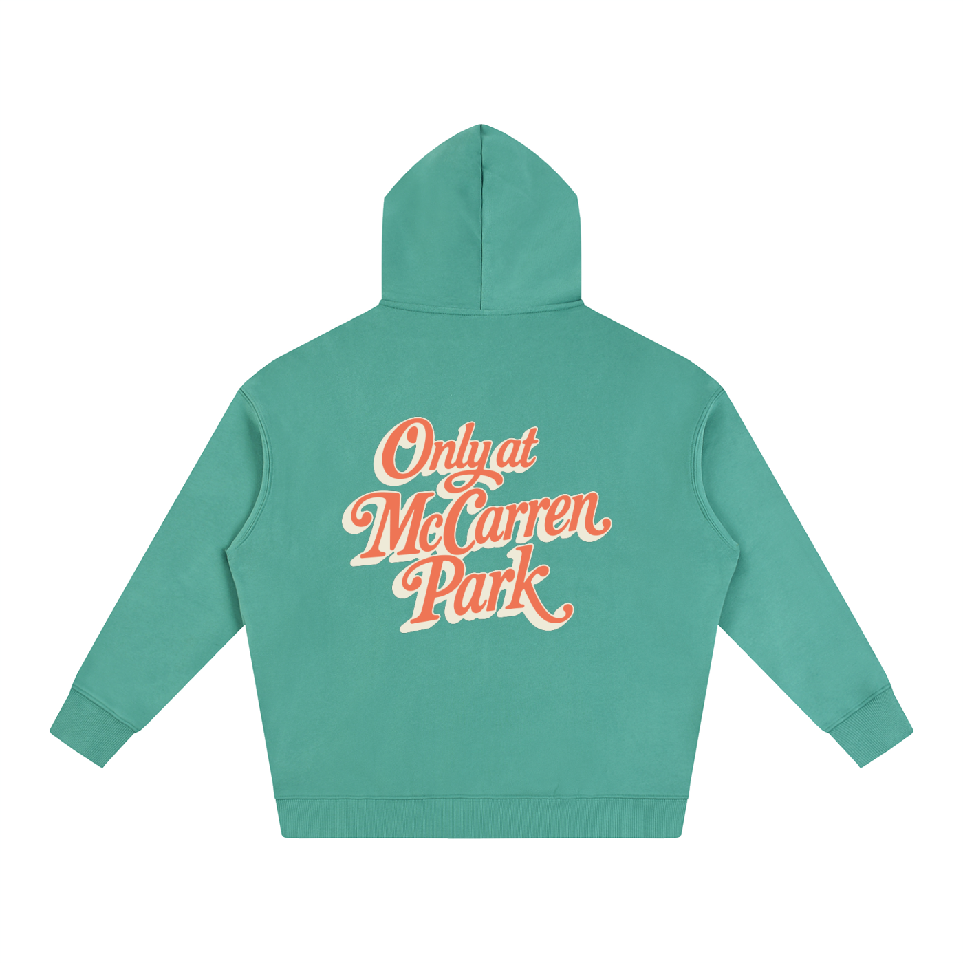 Only At McCarren (Orange) Oversize Fleeced Hoodie