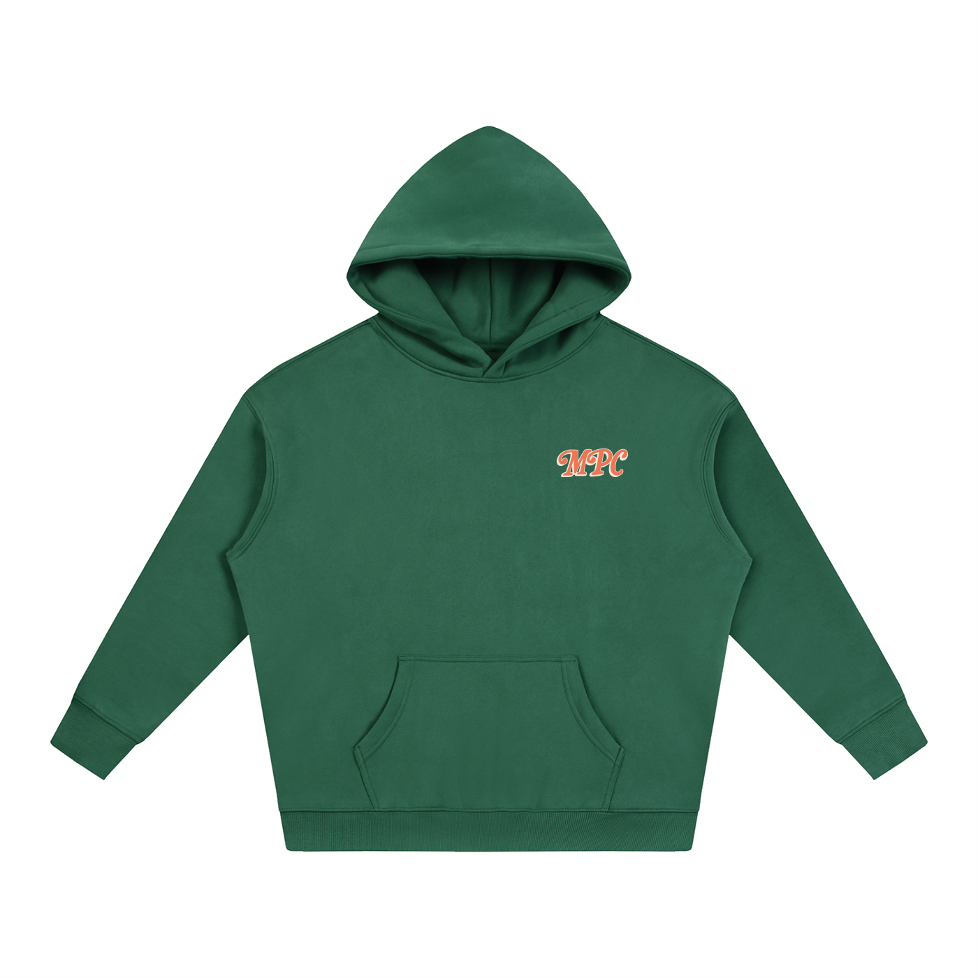 Only At McCarren (Orange) Oversize Fleeced Hoodie