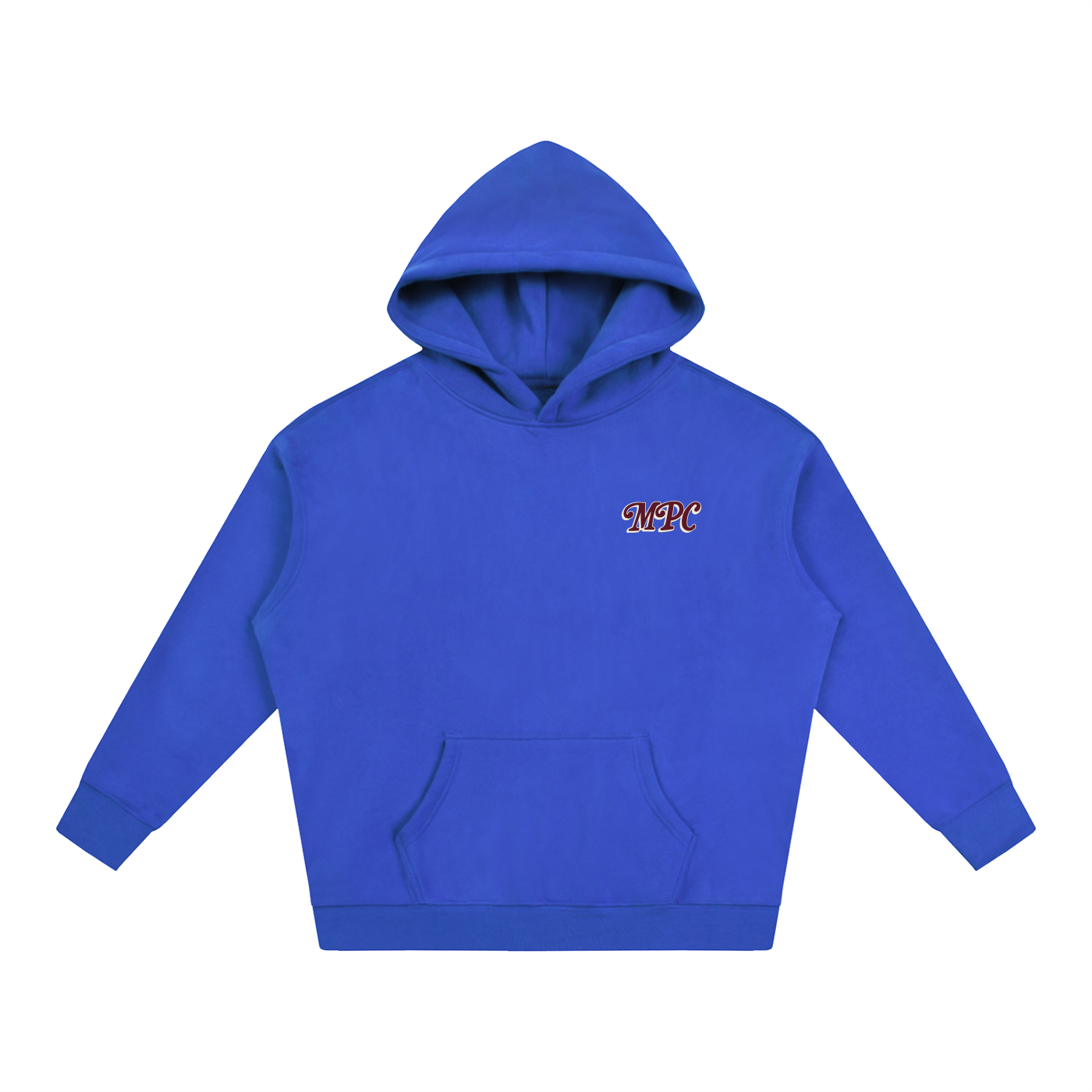 Only At McCarren (Maroon Lettering) Oversize Fleeced Hoodie