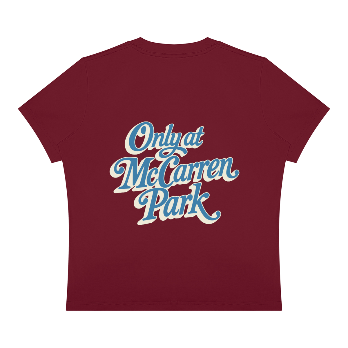 Only at McCarren Park (Slate Blue Lettering)  Women's Sorona Crewneck T-Shirt