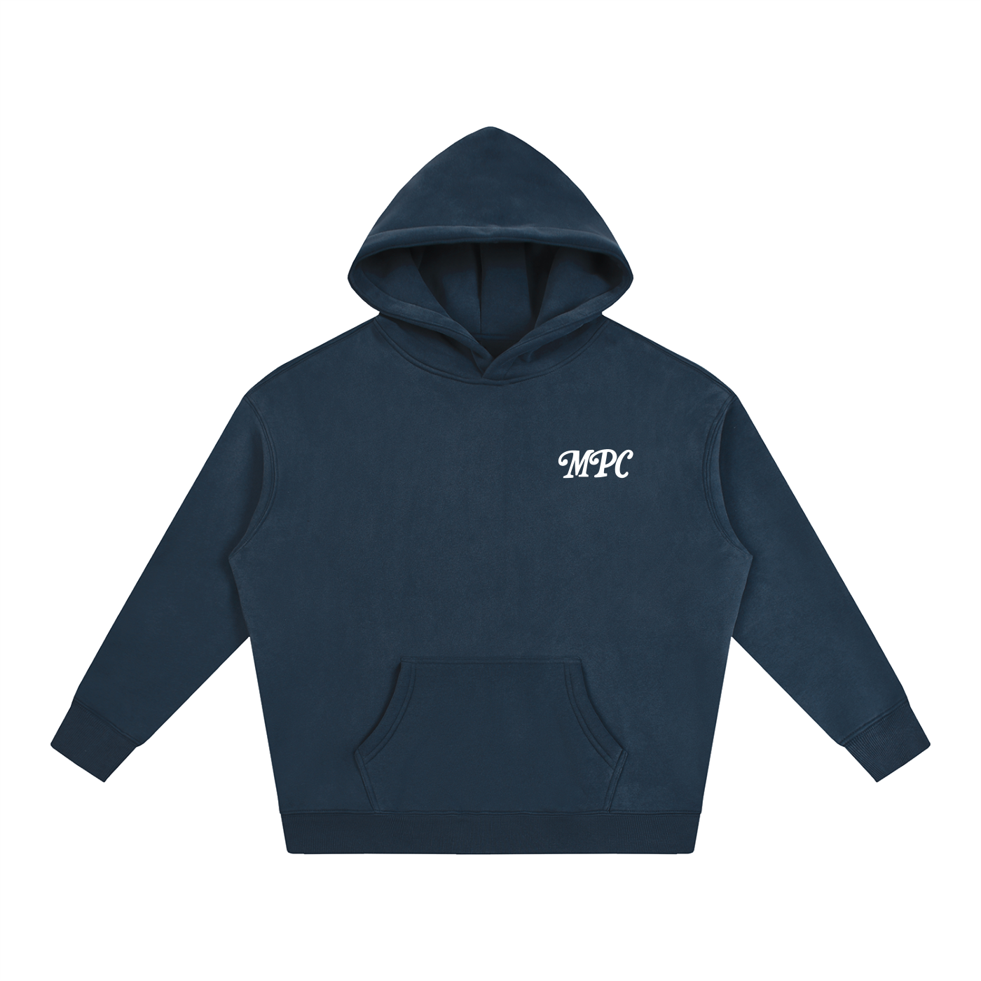 Only At McCarren (Simple White) Oversize Fleeced Hoodie