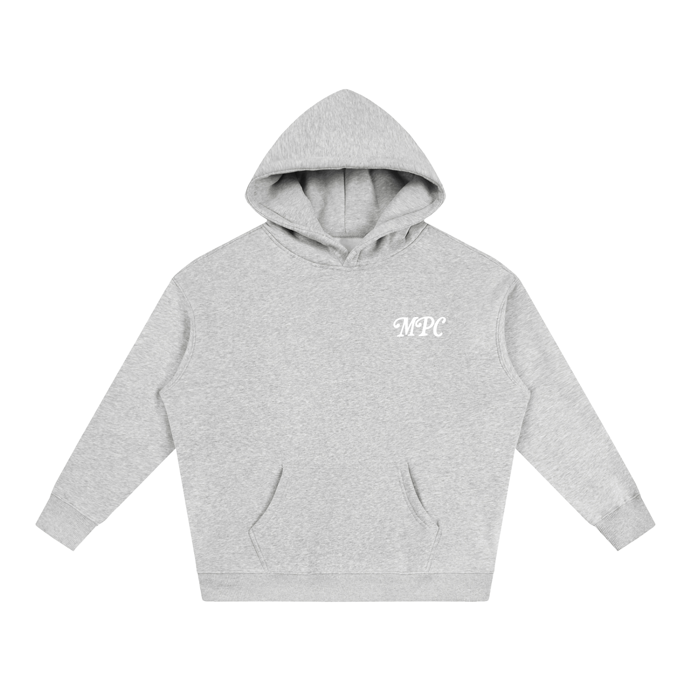 Only At McCarren (Simple White) Oversize Fleeced Hoodie