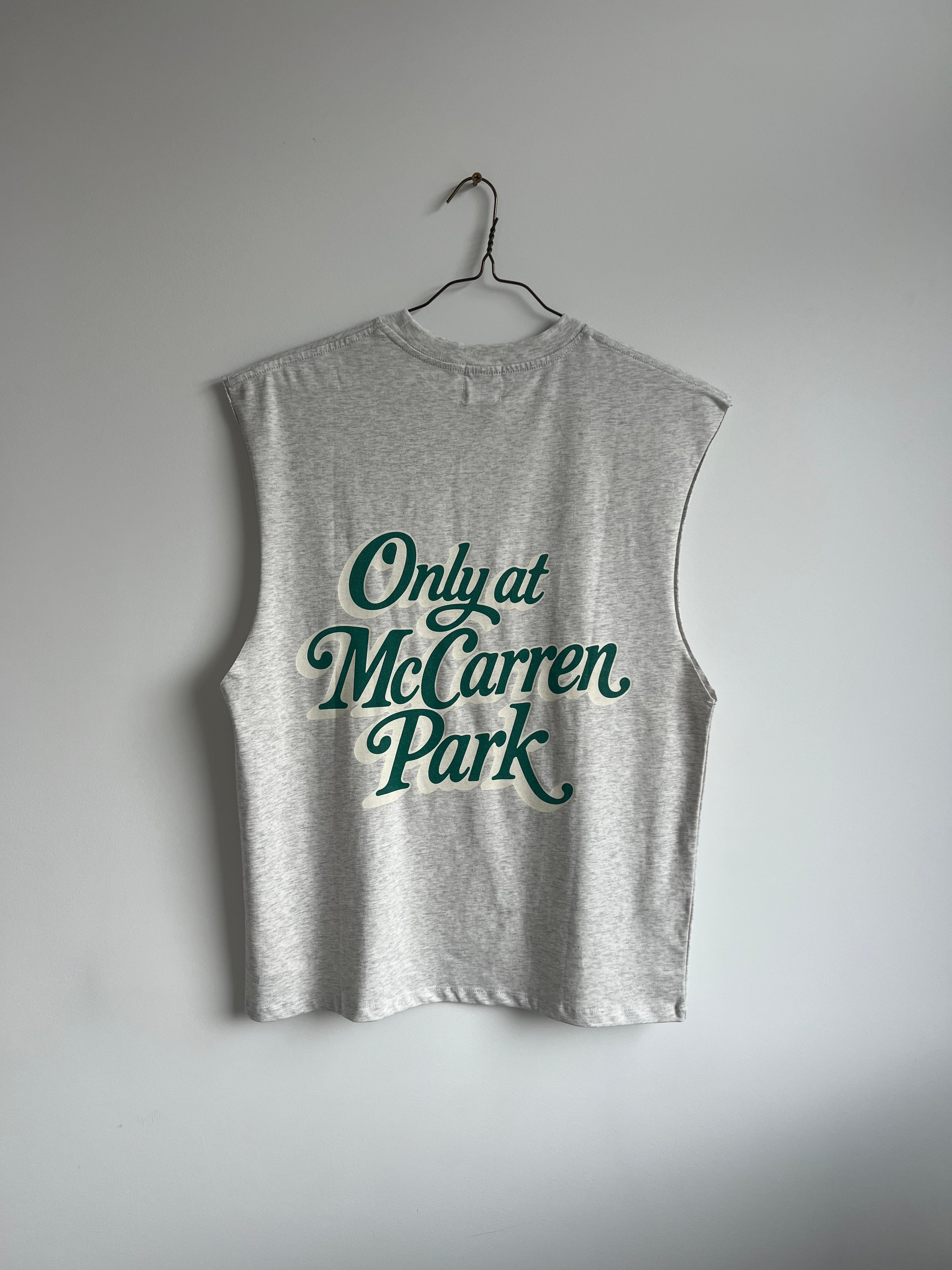 Only At McCarren (Green Lettering) Muscle-y Cotton Tank Top