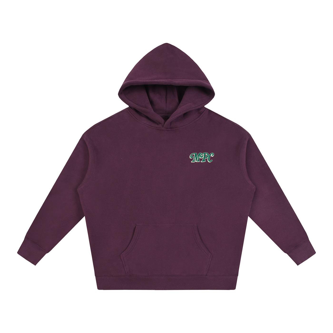 Only At McCarren (Green Lettering) Oversize Fleeced Hoodie