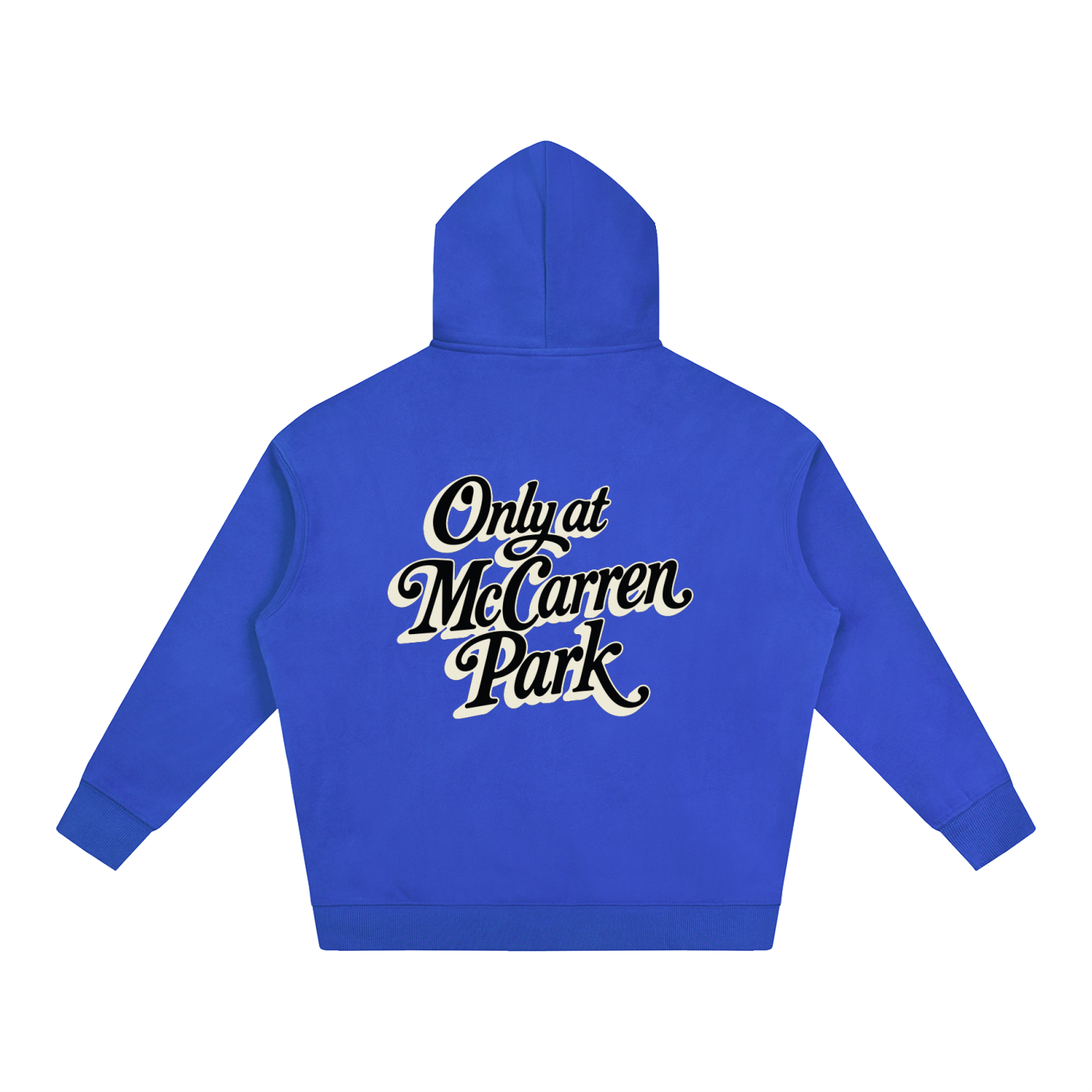 Only At McCarren (Black Lettering) Oversize Fleeced Hoodie