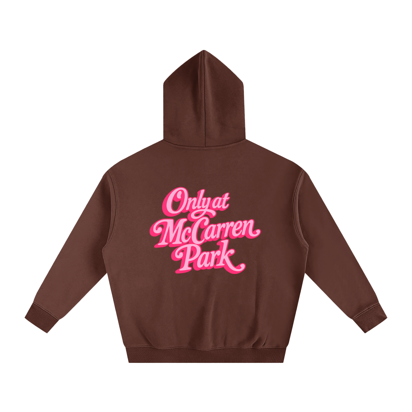 Only At McCarren Park Oversized Fleeced Hoodie