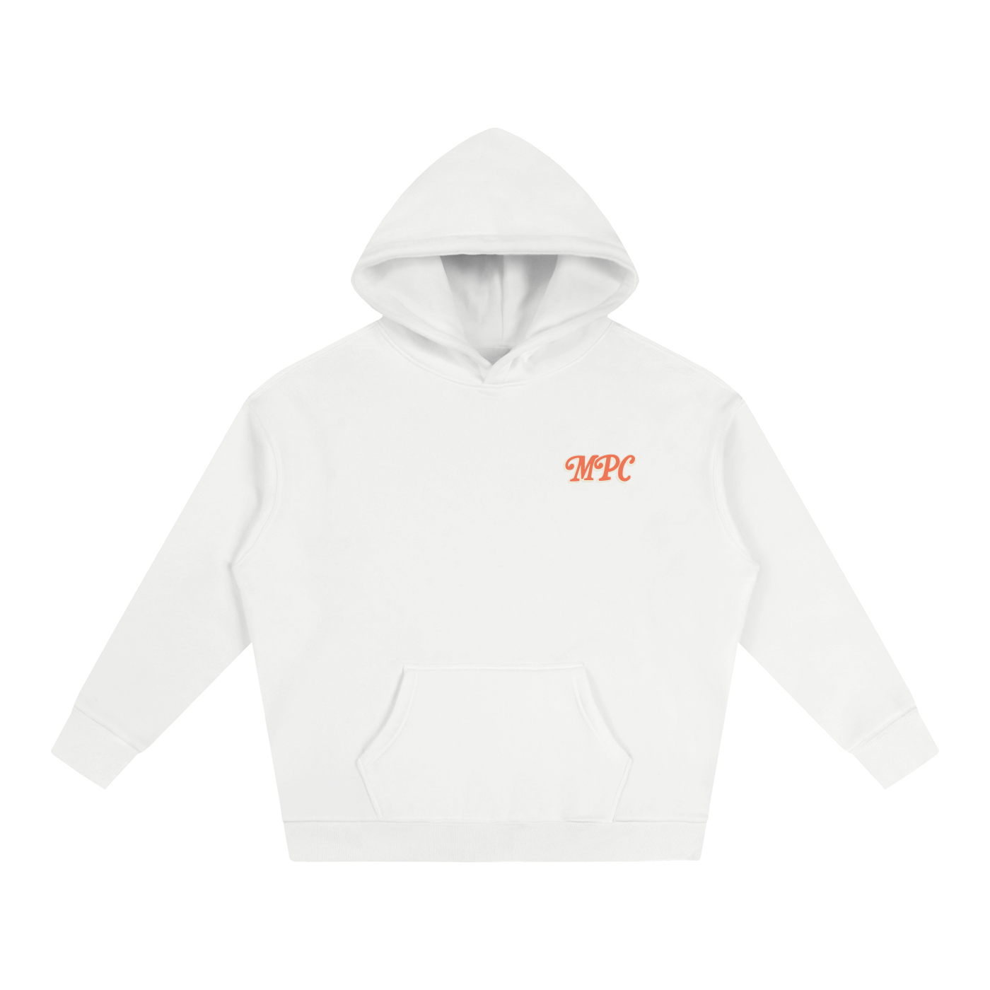 Only At McCarren (Orange) Oversize Fleeced Hoodie