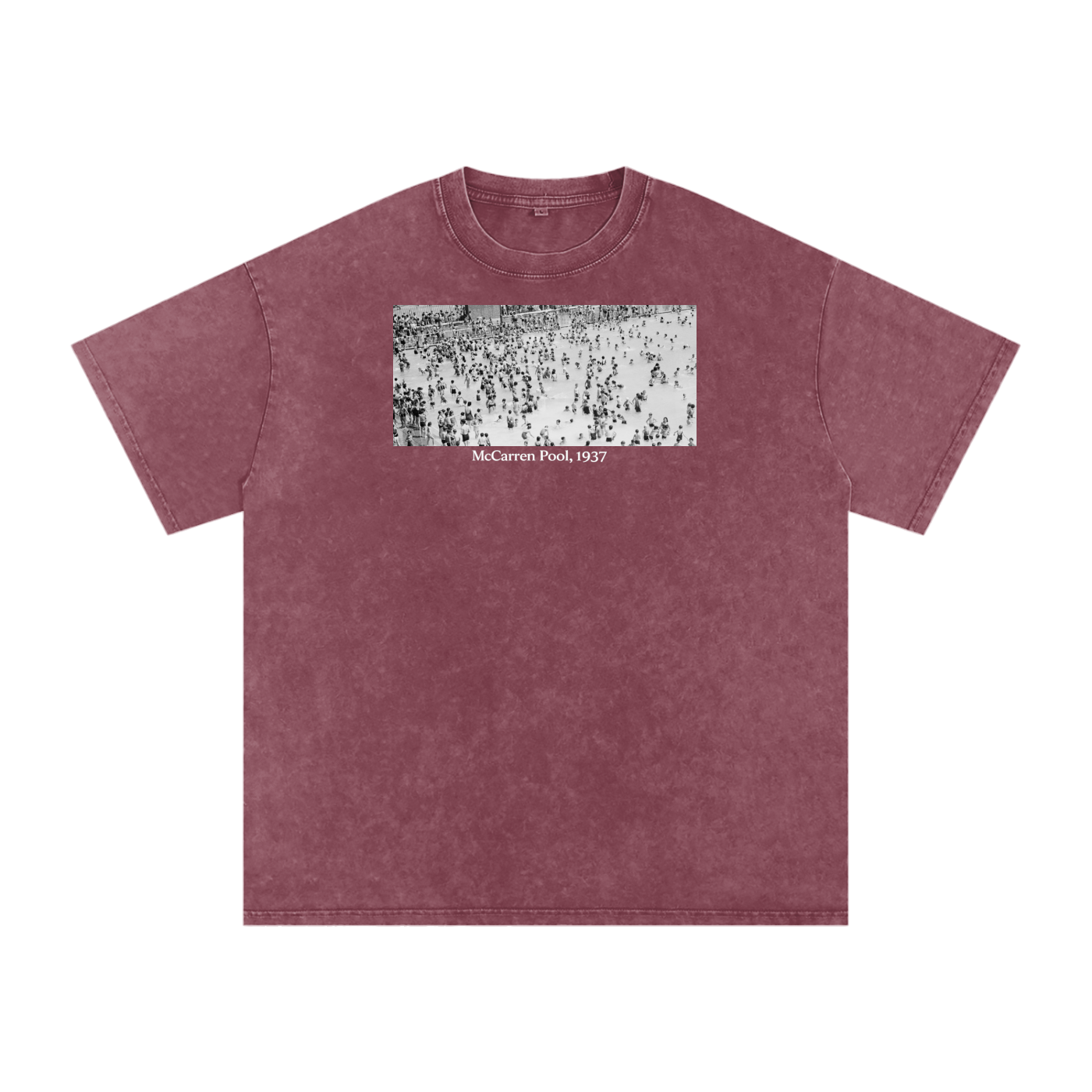 Vintage McCarren Pool Oversized Cotton T-Shirt