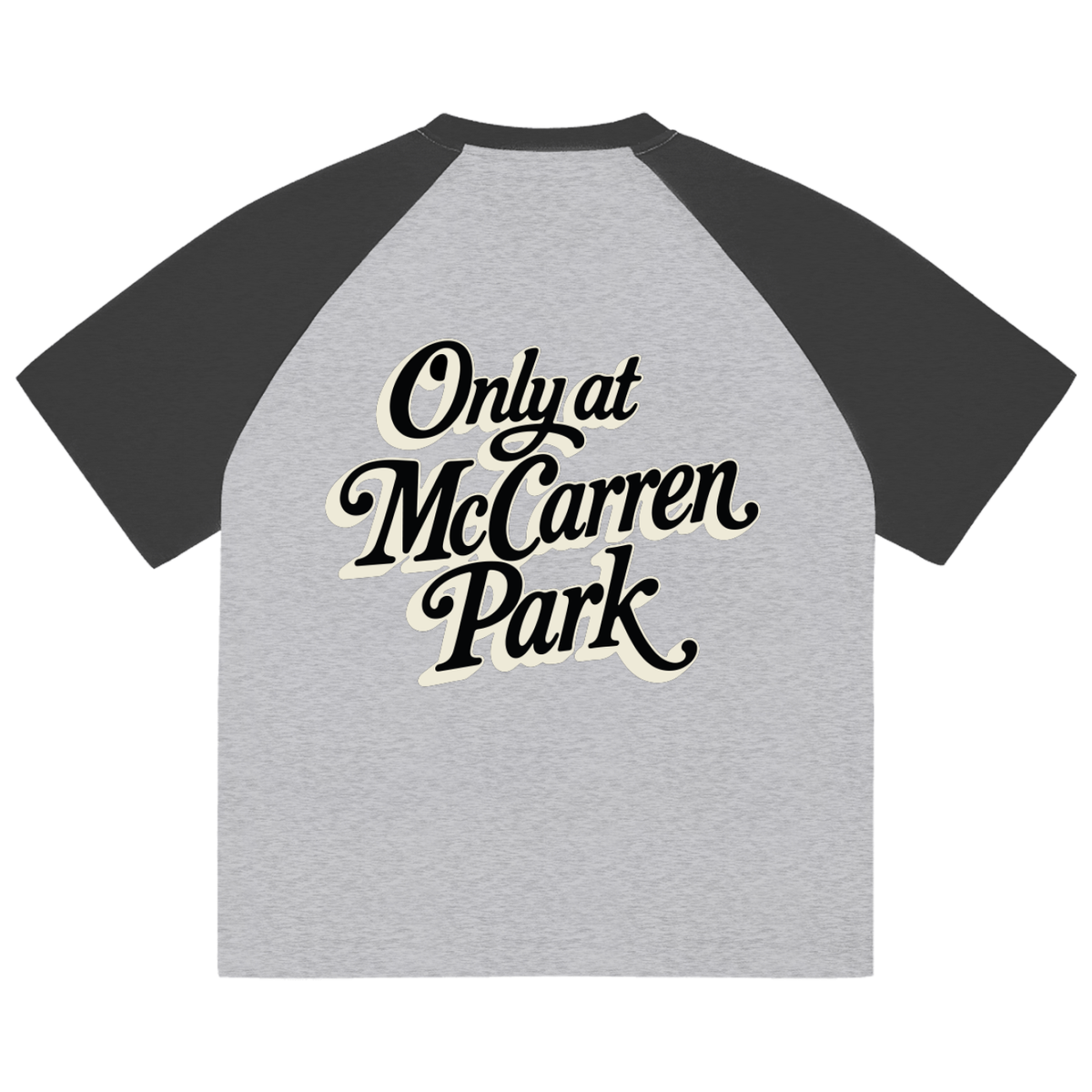 Only at McCarren (Black Lettering) Baseball T-Shirt
