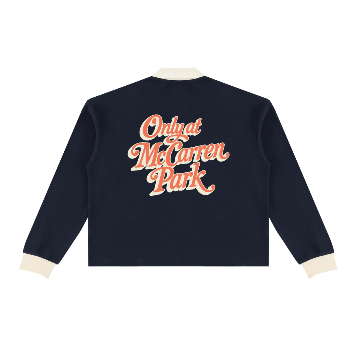 Only at McCarren (Orange Lettering) Baseball Long Sleeve Sweatshirt