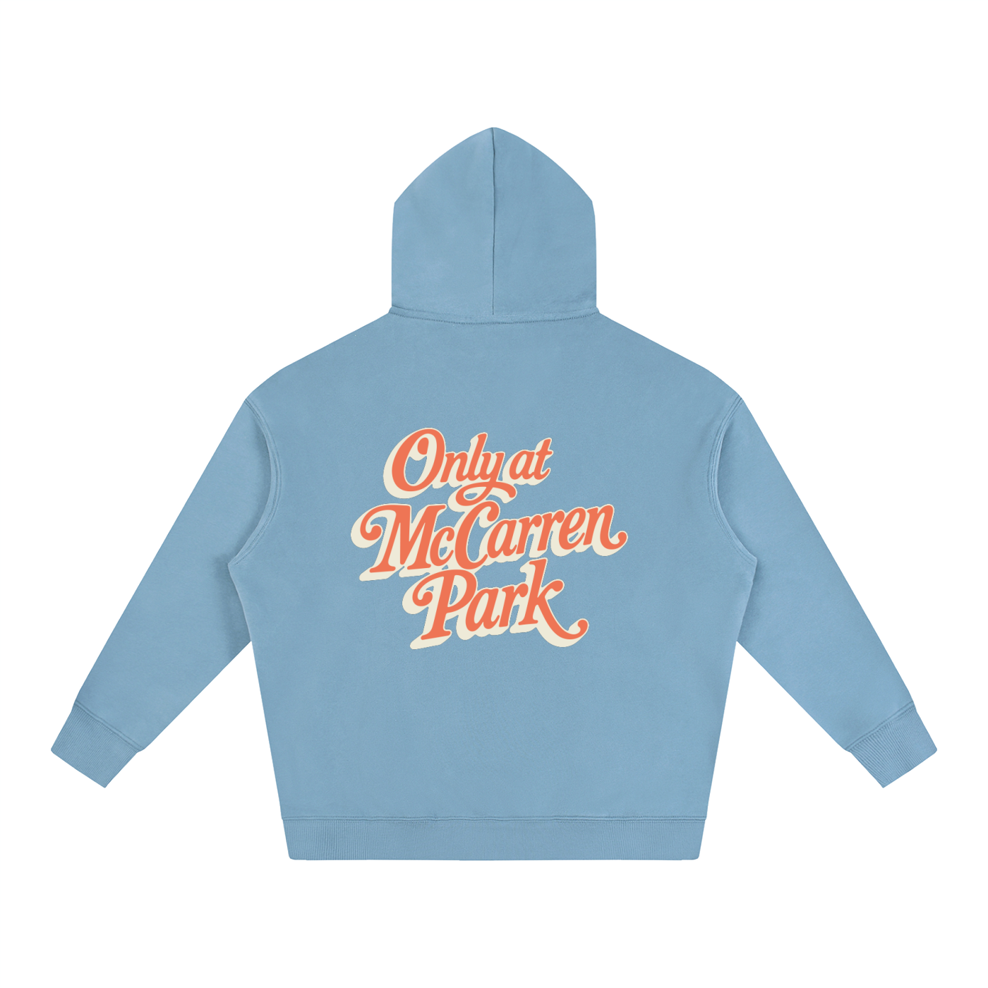 Only At McCarren (Orange) Oversize Fleeced Hoodie