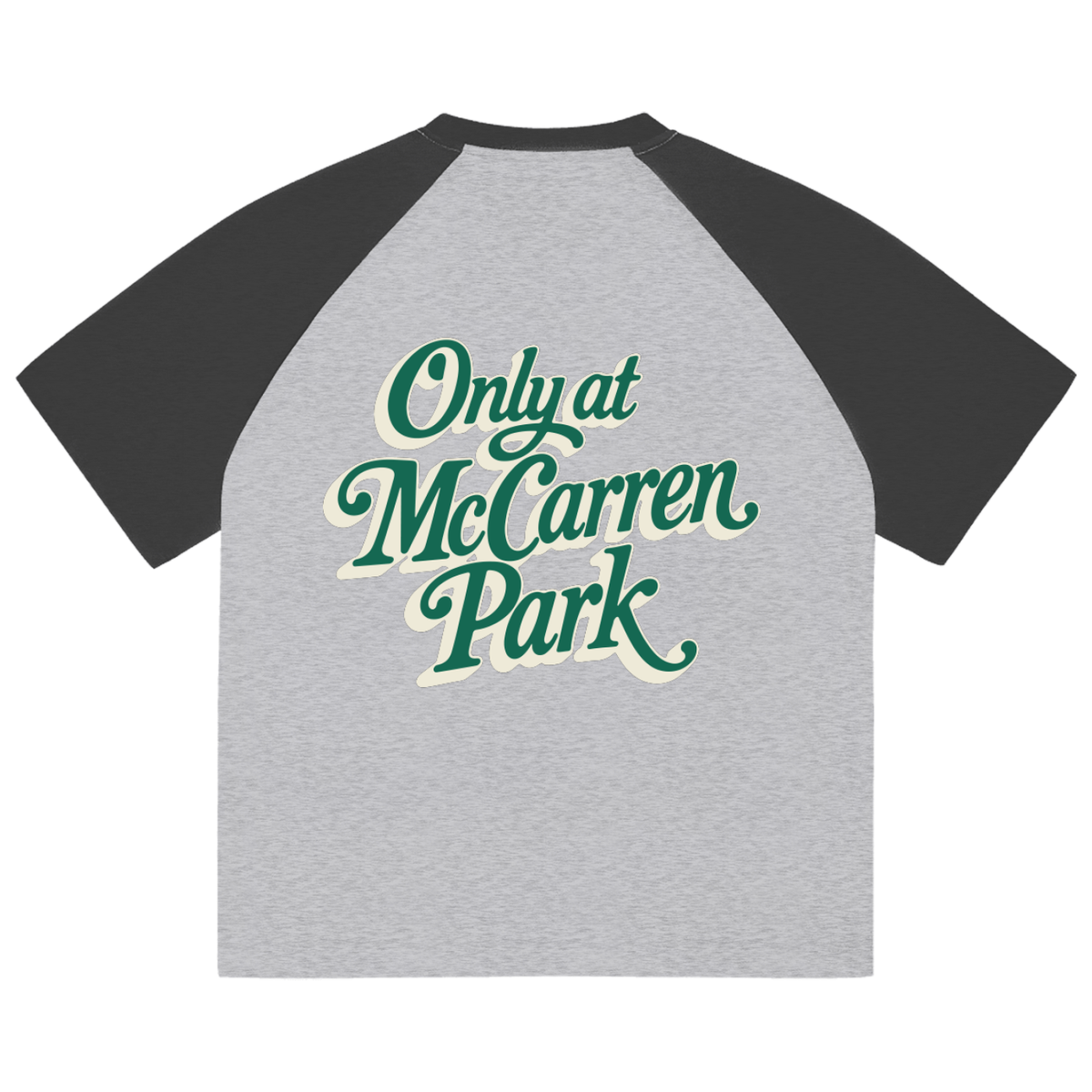 Only at McCarren (Green Lettering) Baseball T-Shirt
