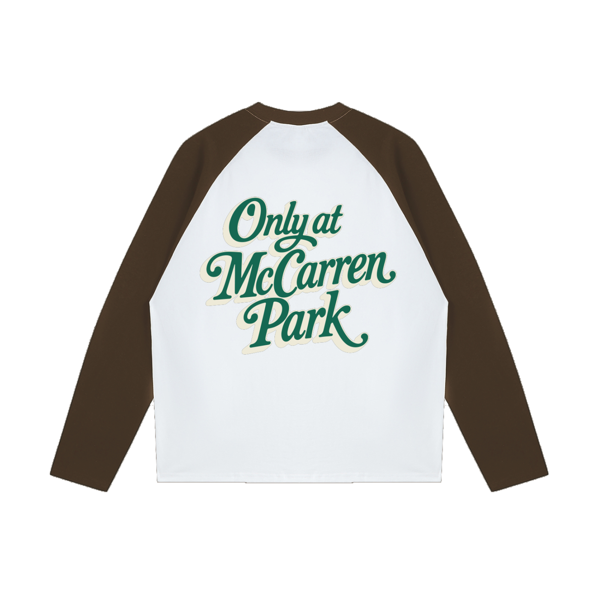 Only at McCarren (Green Lettering) Baseball Long-Sleeve T-Shirt