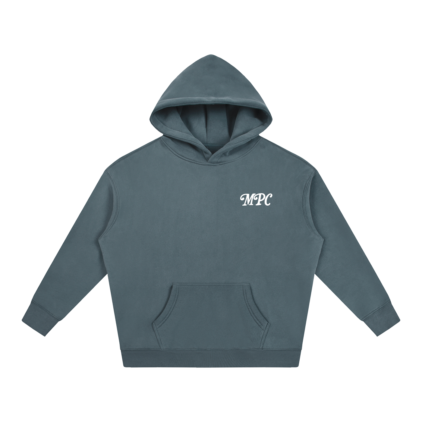 Only At McCarren (Simple White) Oversize Fleeced Hoodie