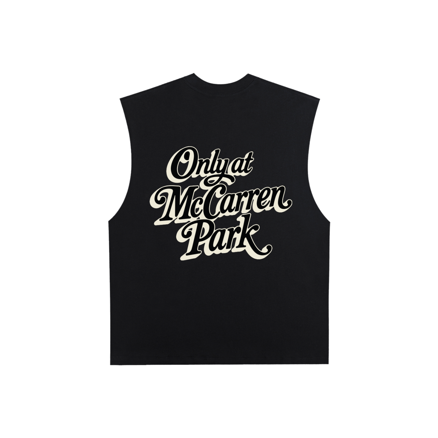 Only At McCarren (Black Lettering) Muscle-y Cotton Tank Top