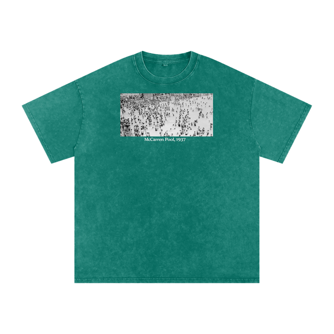 Vintage McCarren Pool Oversized Cotton T-Shirt