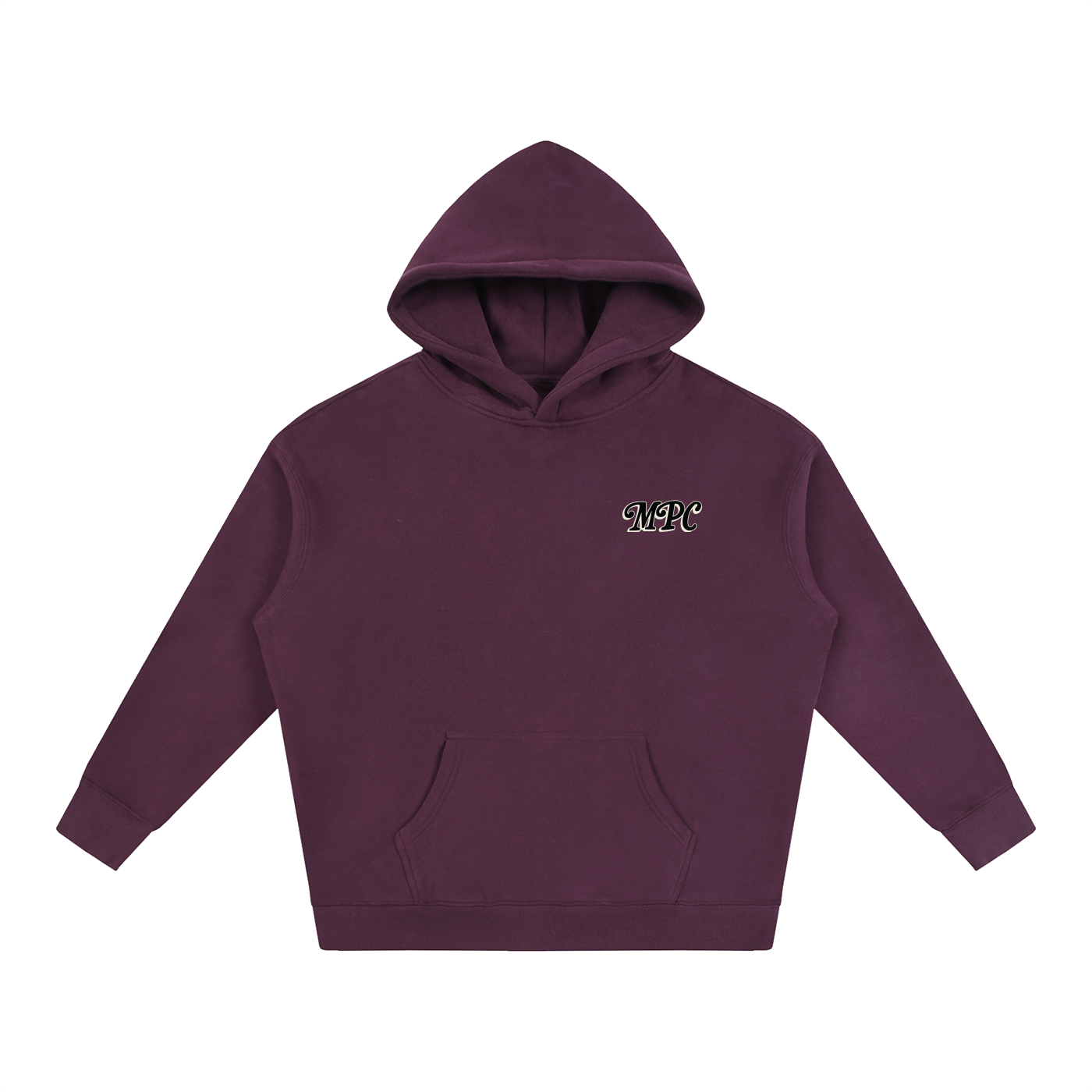 Only At McCarren (Black Lettering) Oversize Fleeced Hoodie