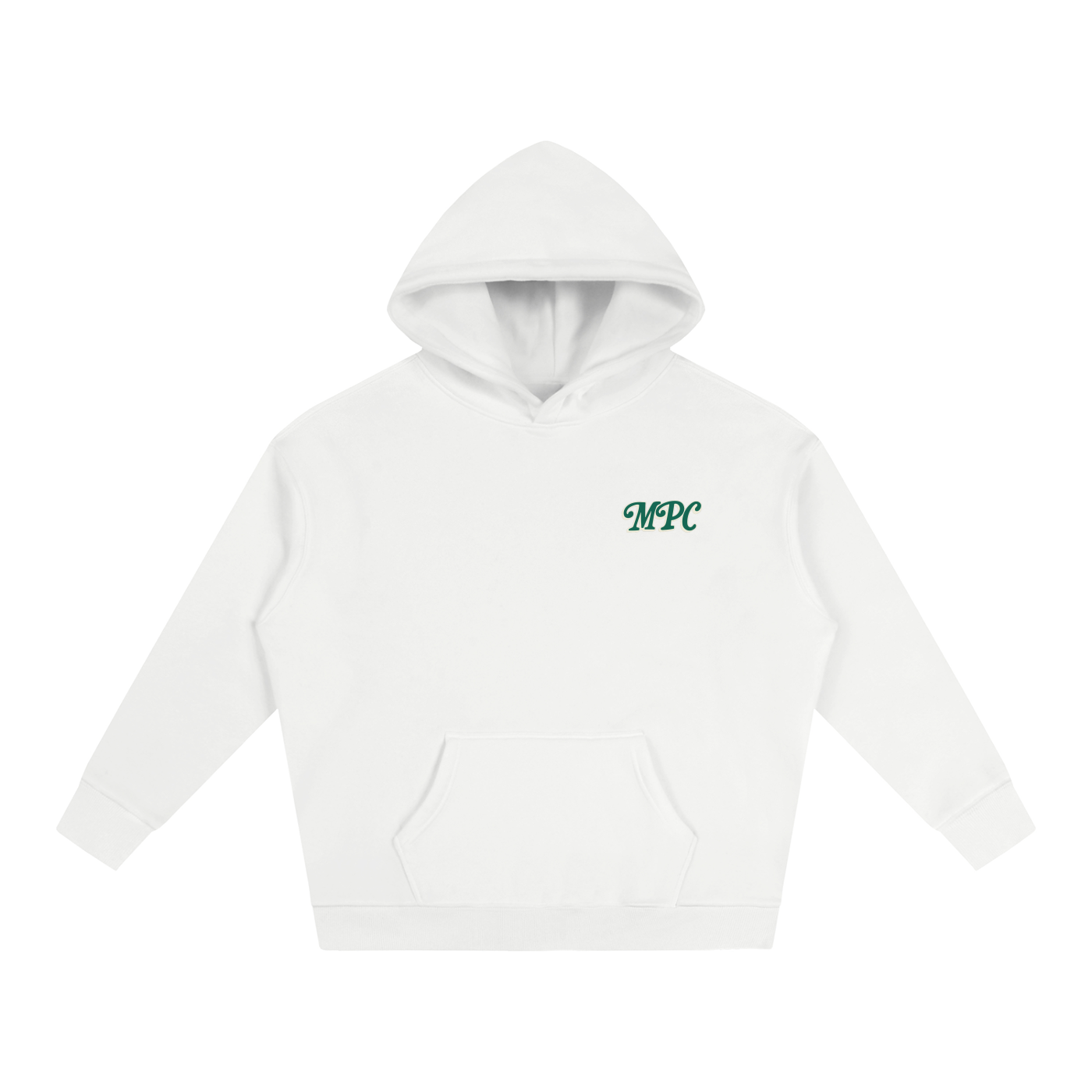 Only At McCarren (Green Lettering) Oversize Fleeced Hoodie