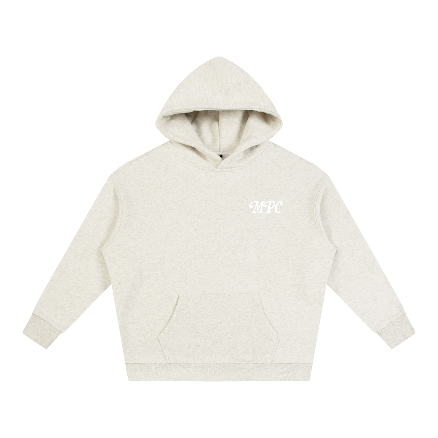 Only At McCarren (Simple White) Oversize Fleeced Hoodie