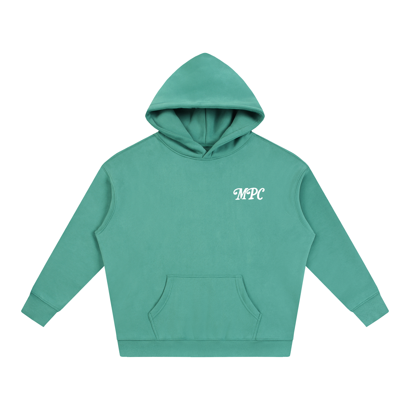 Only At McCarren (Simple White) Oversize Fleeced Hoodie