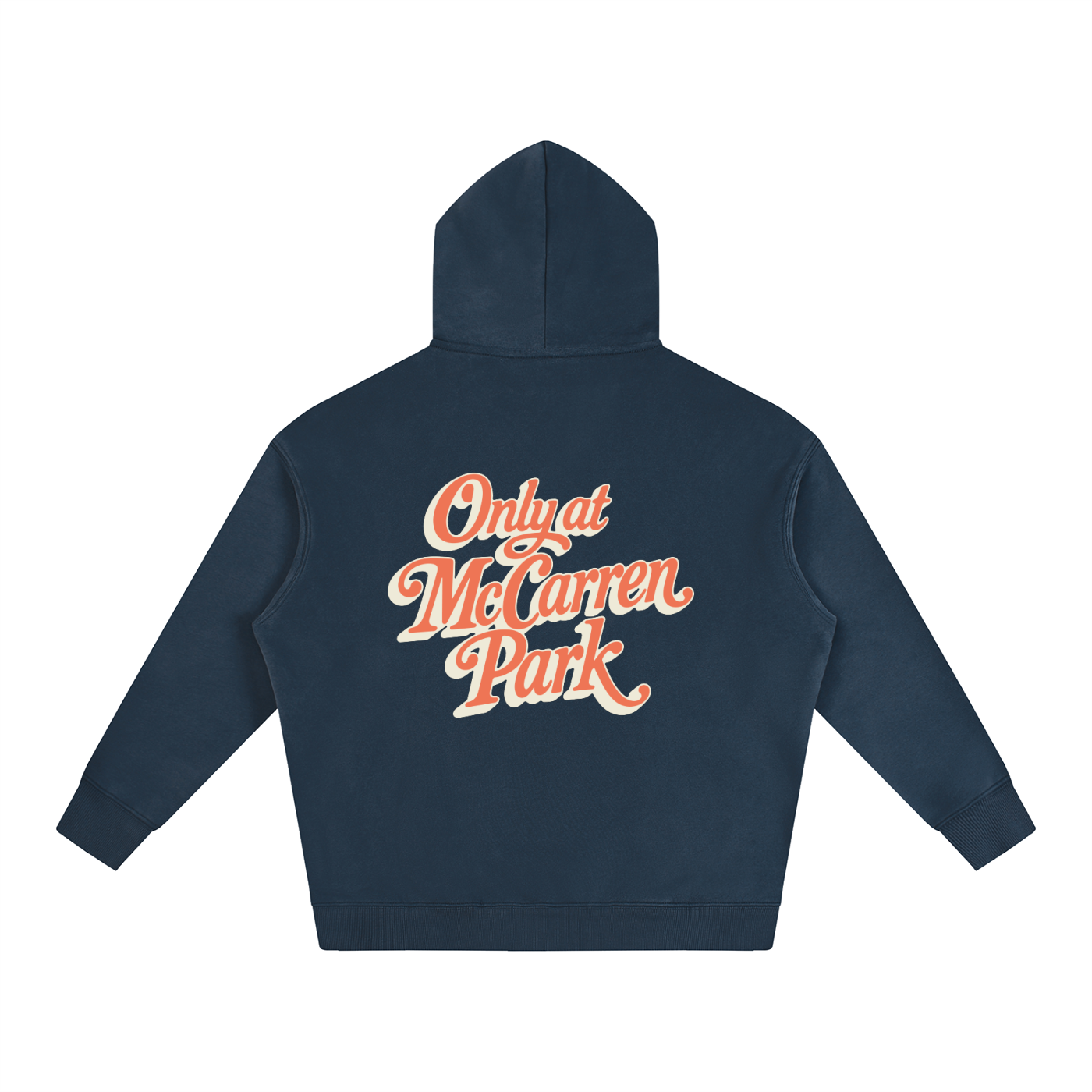 Only At McCarren (Orange) Oversize Fleeced Hoodie