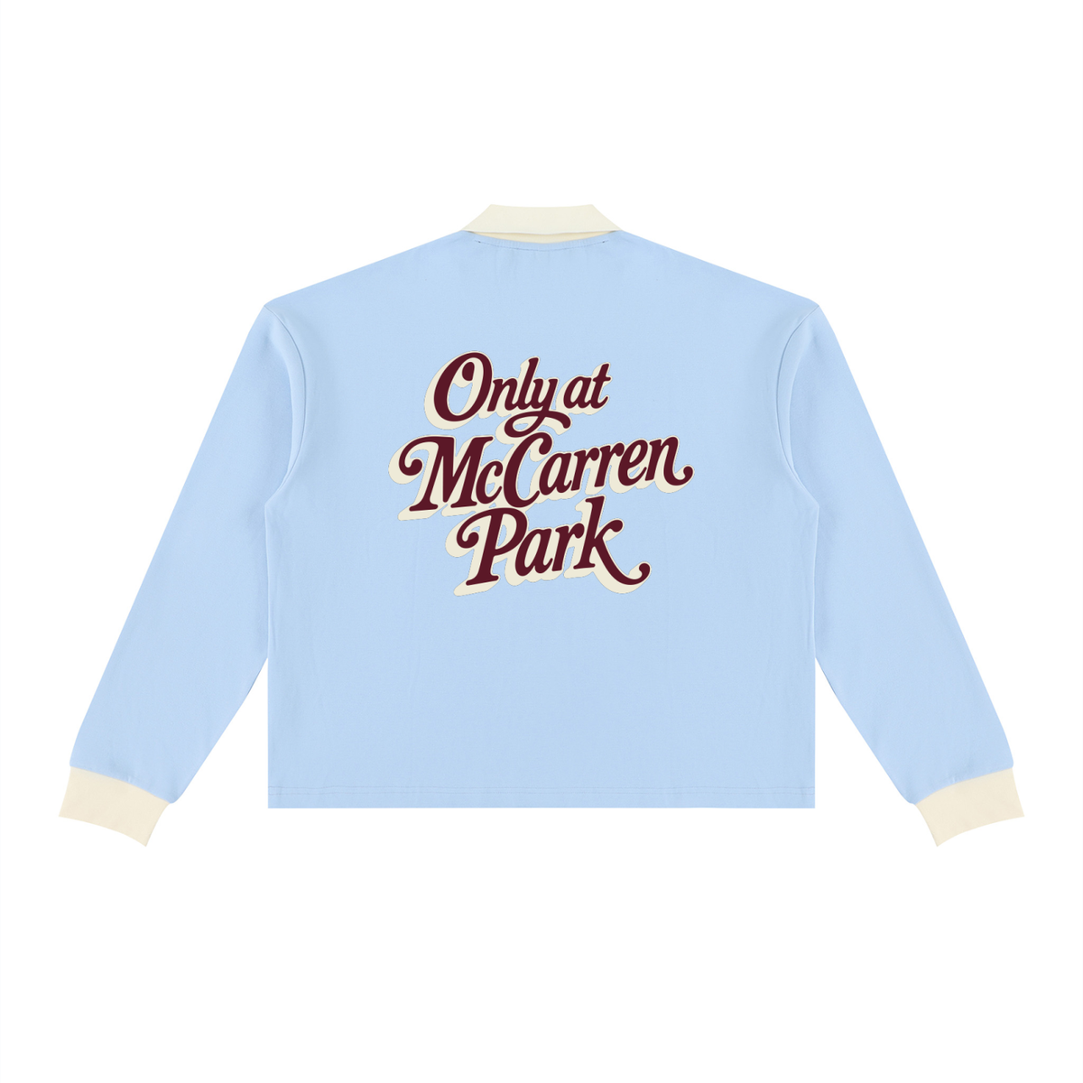 Only at McCarren (Maroon Lettering) Baseball Long Sleeve Sweatshirt