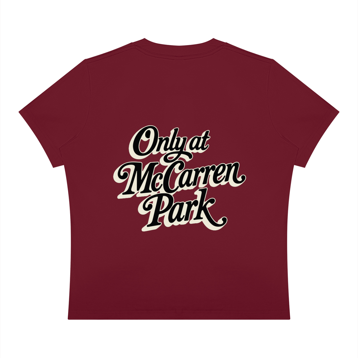 Only at McCarren Park (Black Lettering) Women's Sorona Crewneck T-Shirt