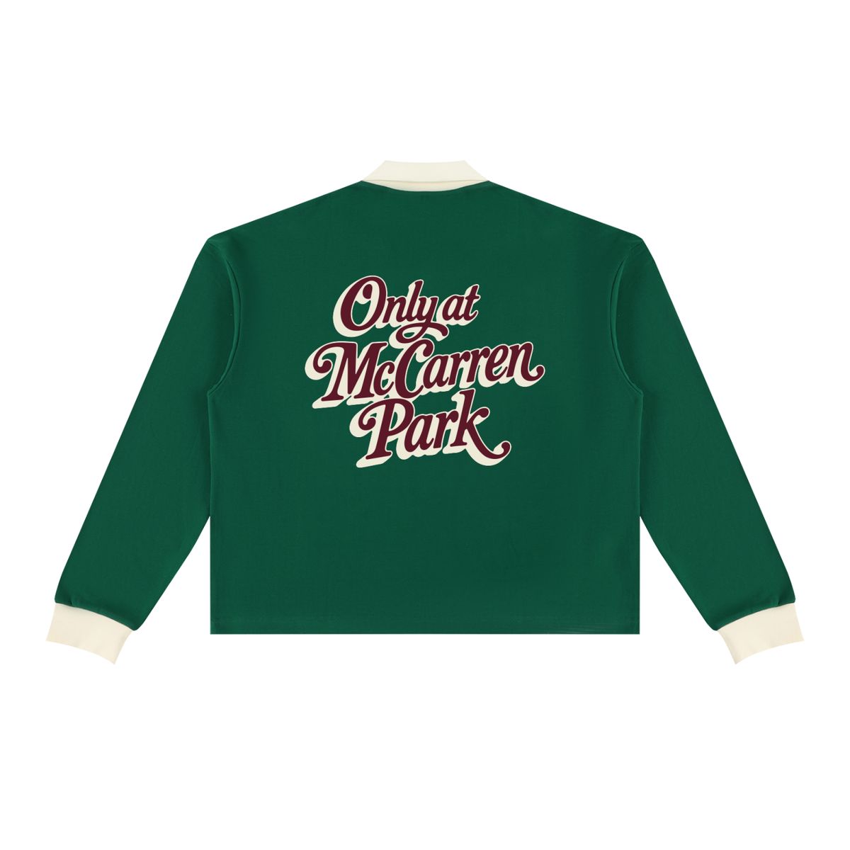 Only at McCarren (Maroon Lettering) Baseball Long Sleeve Sweatshirt