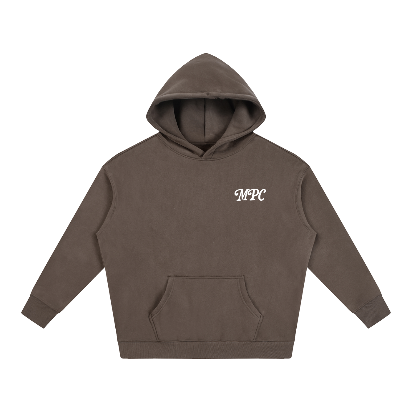 Only At McCarren (Simple White) Oversize Fleeced Hoodie