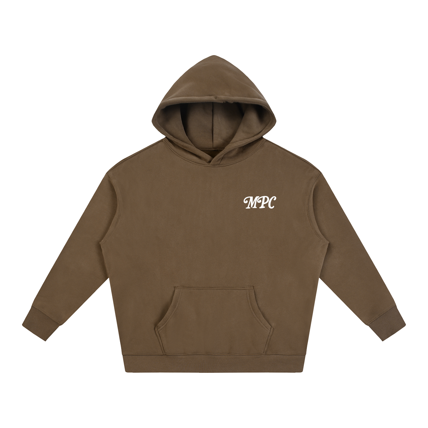Only At McCarren (Simple White) Oversize Fleeced Hoodie