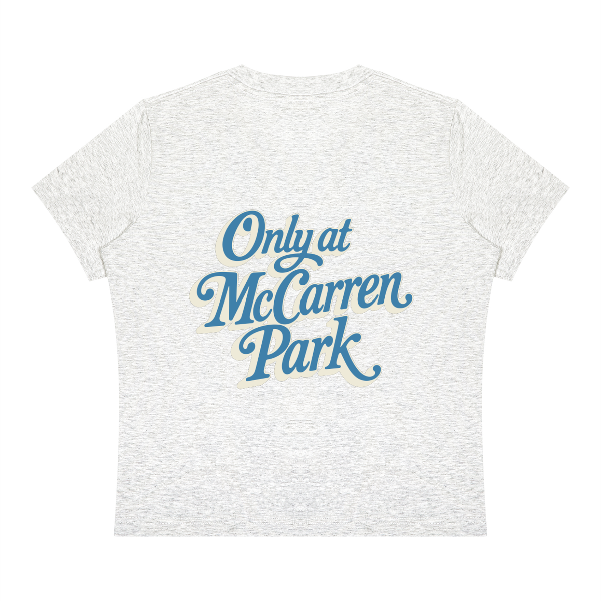 Only at McCarren Park (Slate Blue Lettering)  Women's Sorona Crewneck T-Shirt