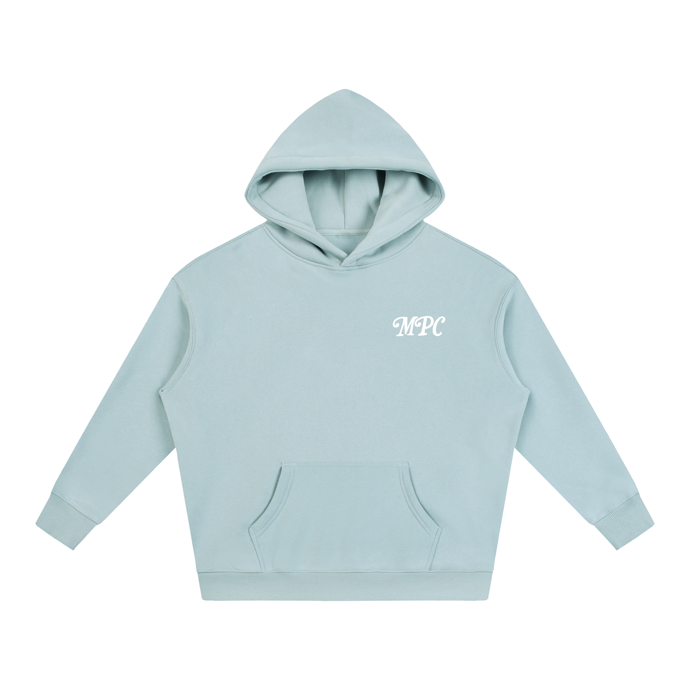 Only At McCarren (Simple White) Oversize Fleeced Hoodie