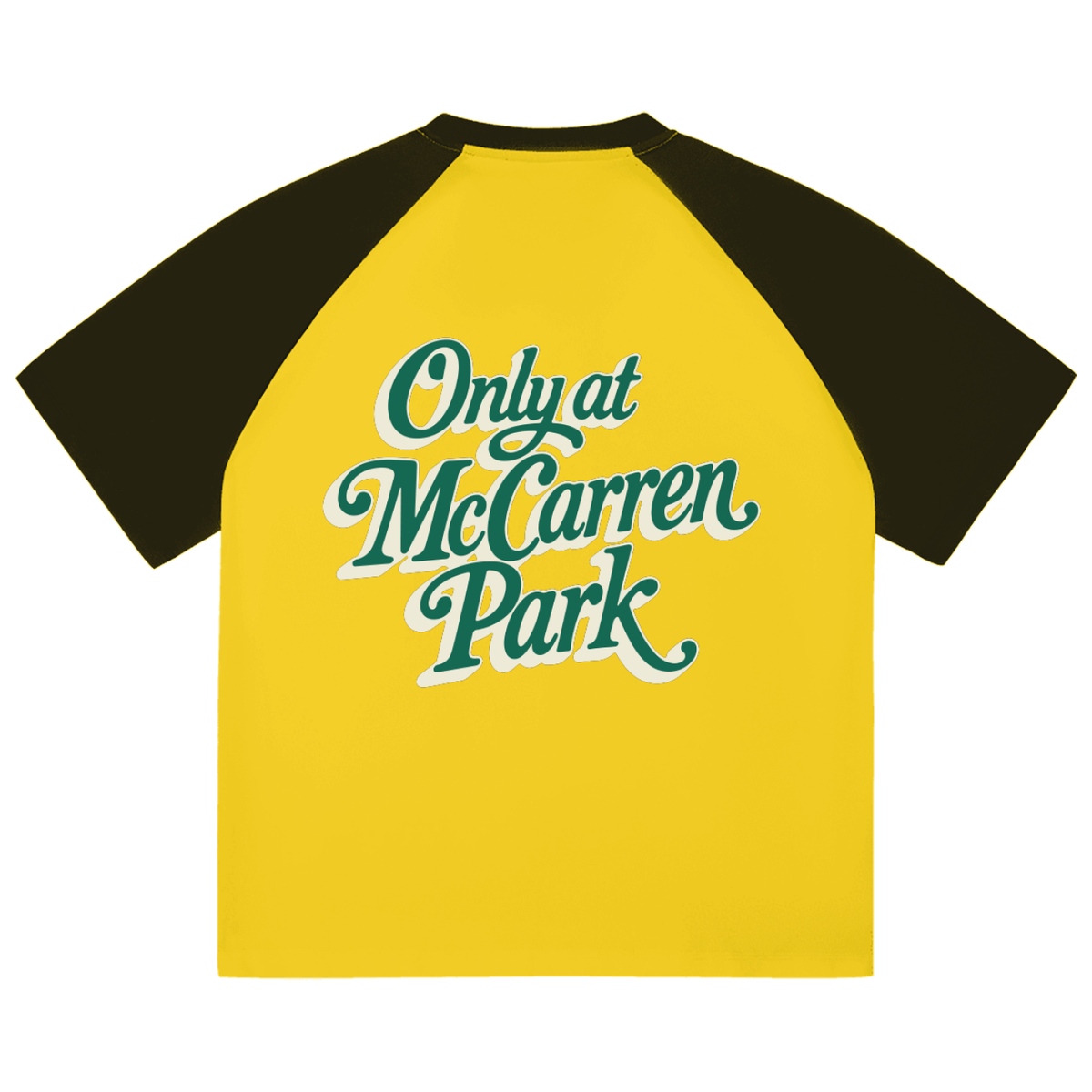 Only at McCarren (Green Lettering) Baseball T-Shirt