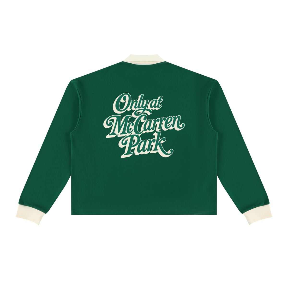 Only at McCarren (Green Lettering) Baseball Long Sleeve Sweatshirt