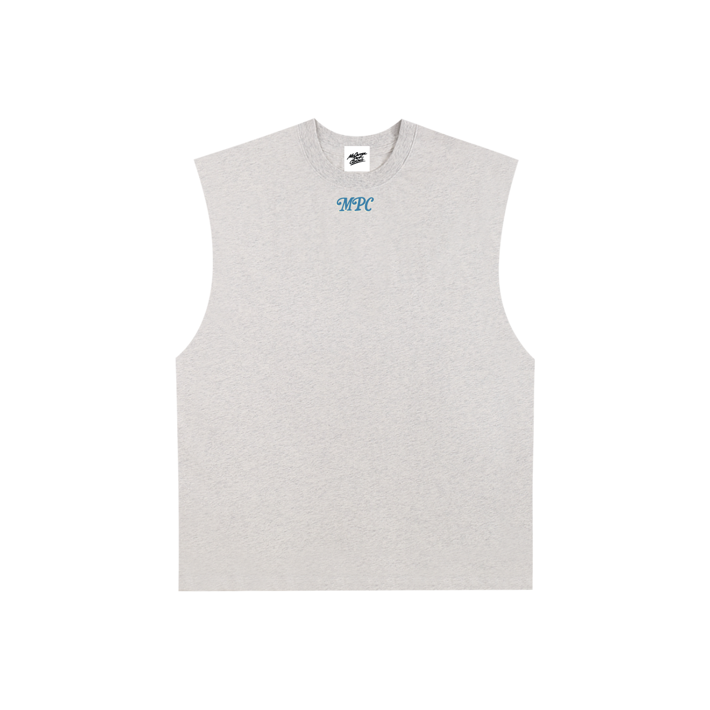 Only At McCarren (Slate Blue Lettering) Muscle-y Cotton Tank Top