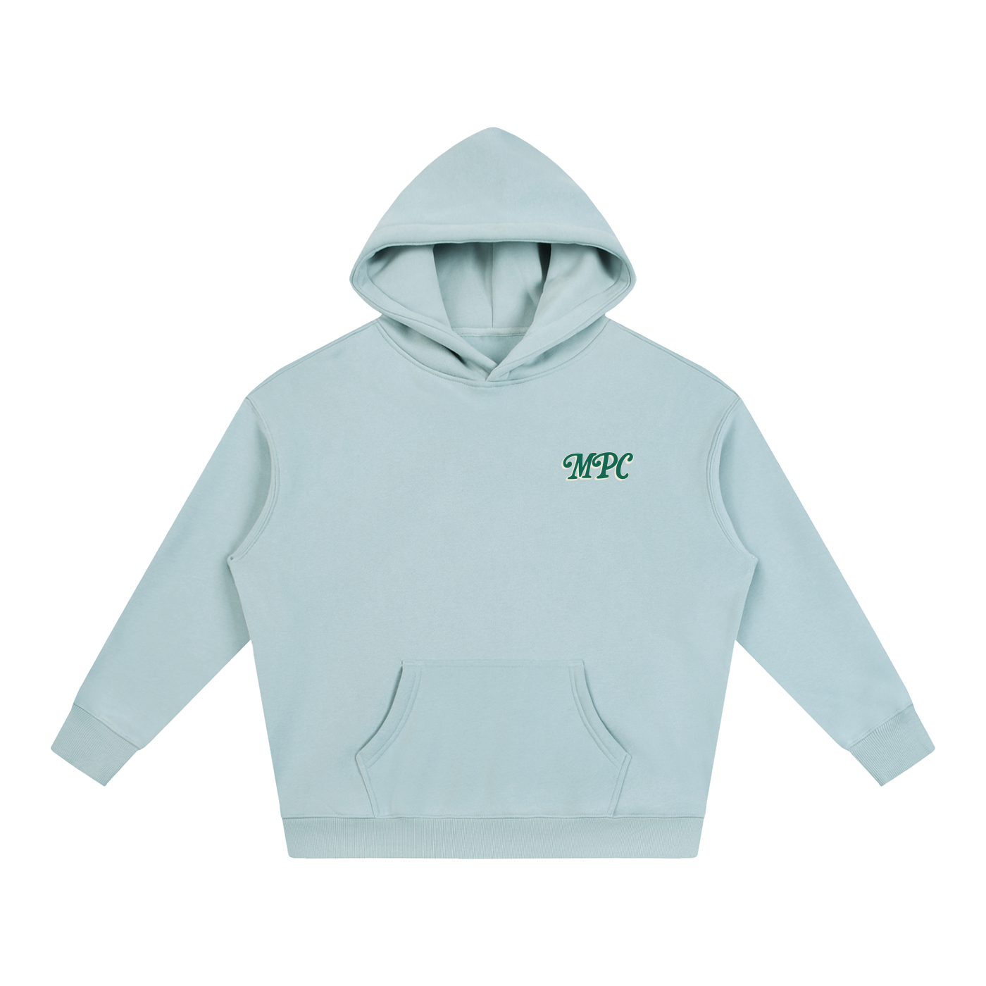 Only At McCarren (Green Lettering) Oversize Fleeced Hoodie
