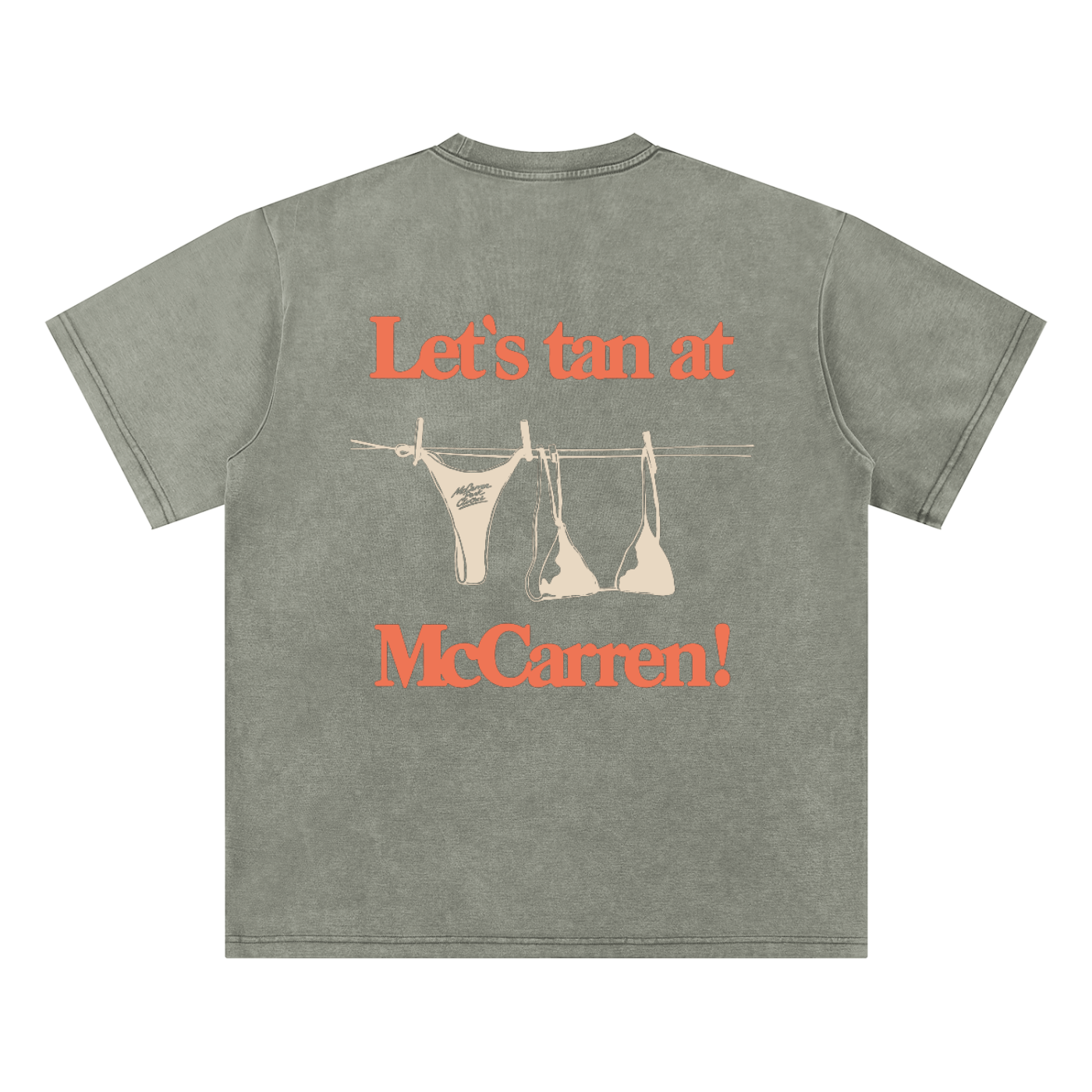Let's Tan At McCarren Regular Fit Snow Washed T-Shirt