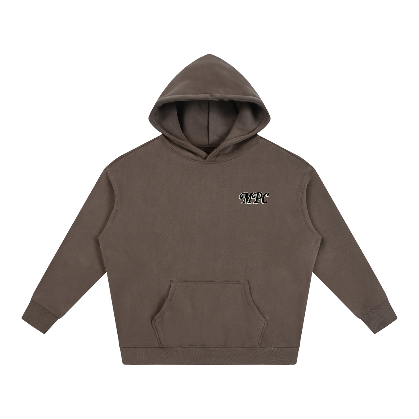 Only At McCarren (Black Lettering) Oversize Fleeced Hoodie