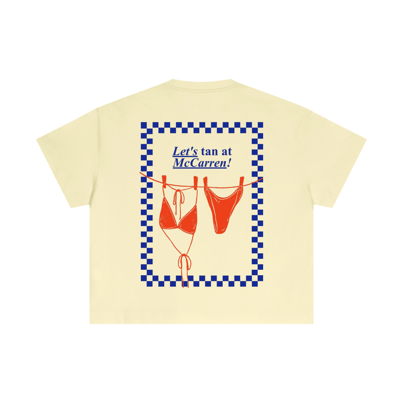 Tan at the park! Cotton Boxy Oversized T-Shirt